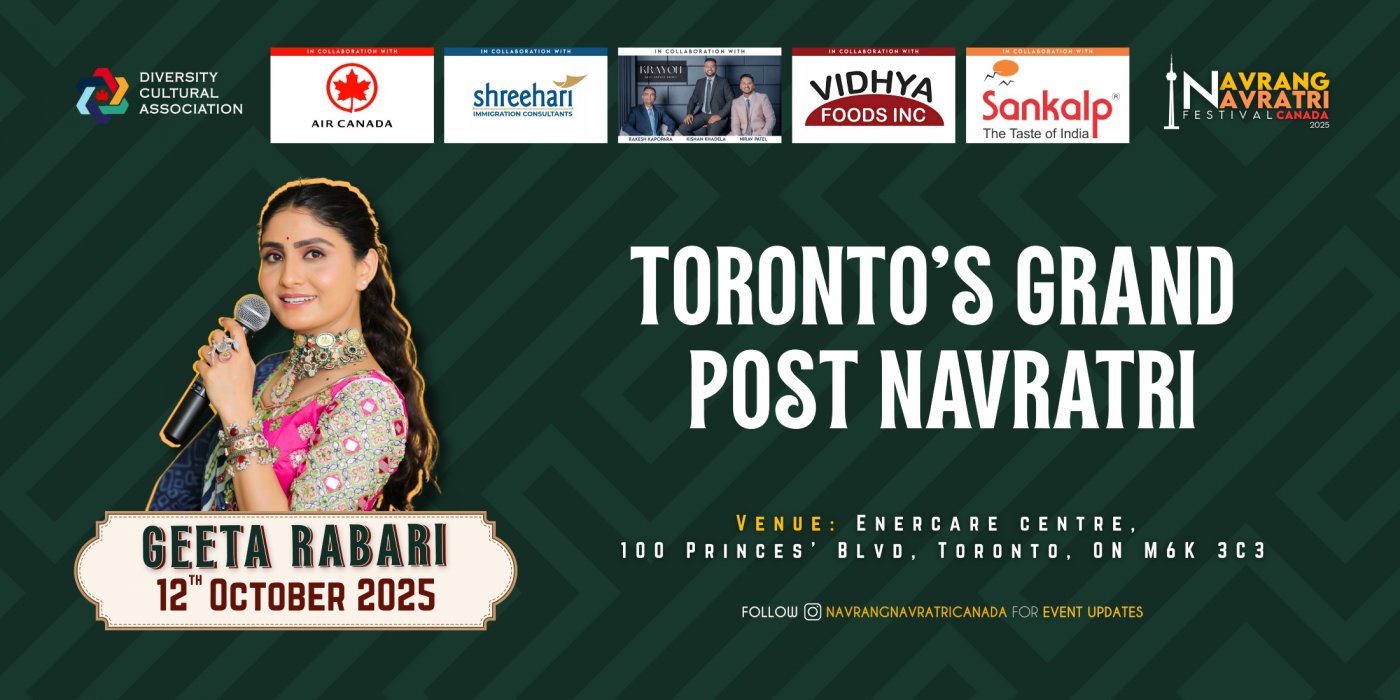 Navrang Navratri Festival Canada With Geeta Rabari - 12th October 2025