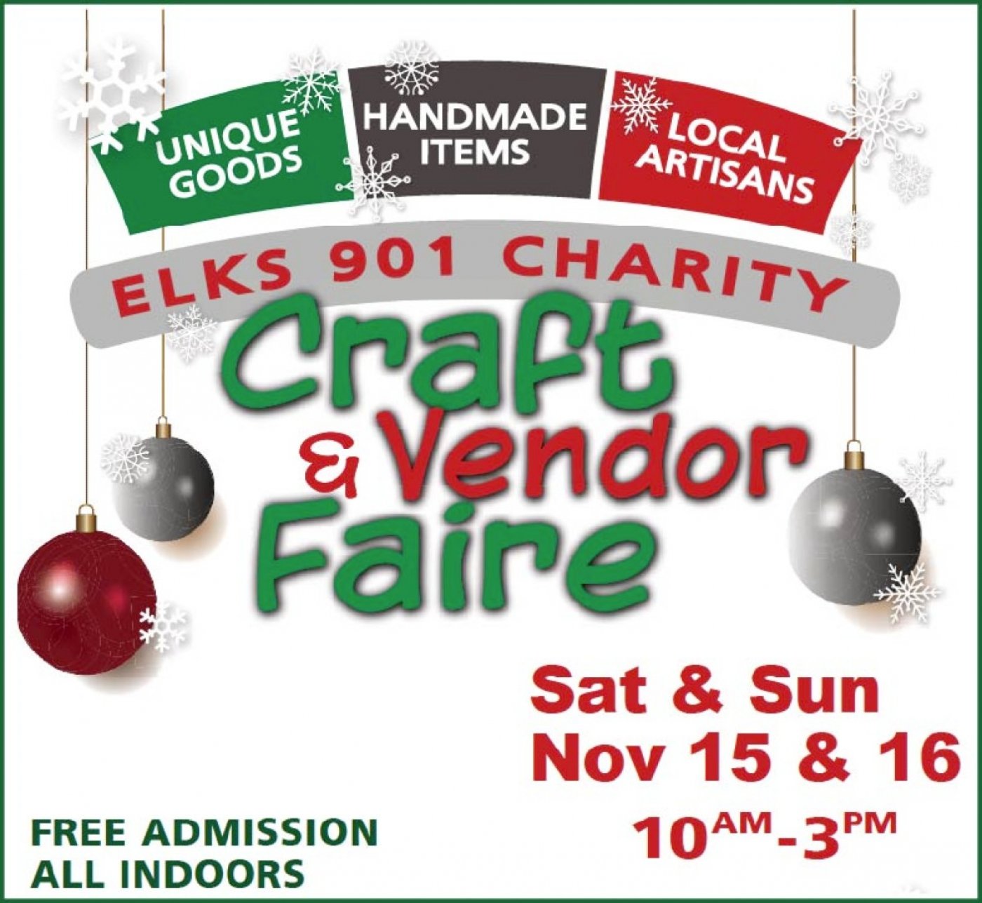 Petaluma Elks Annual Holiday Craft & Vendor Fair