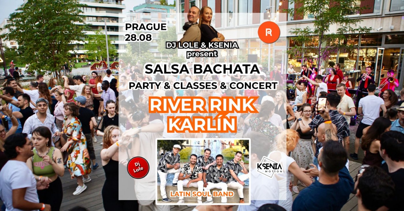 Salsa and bachata open air at River Rink Karl\u00edn