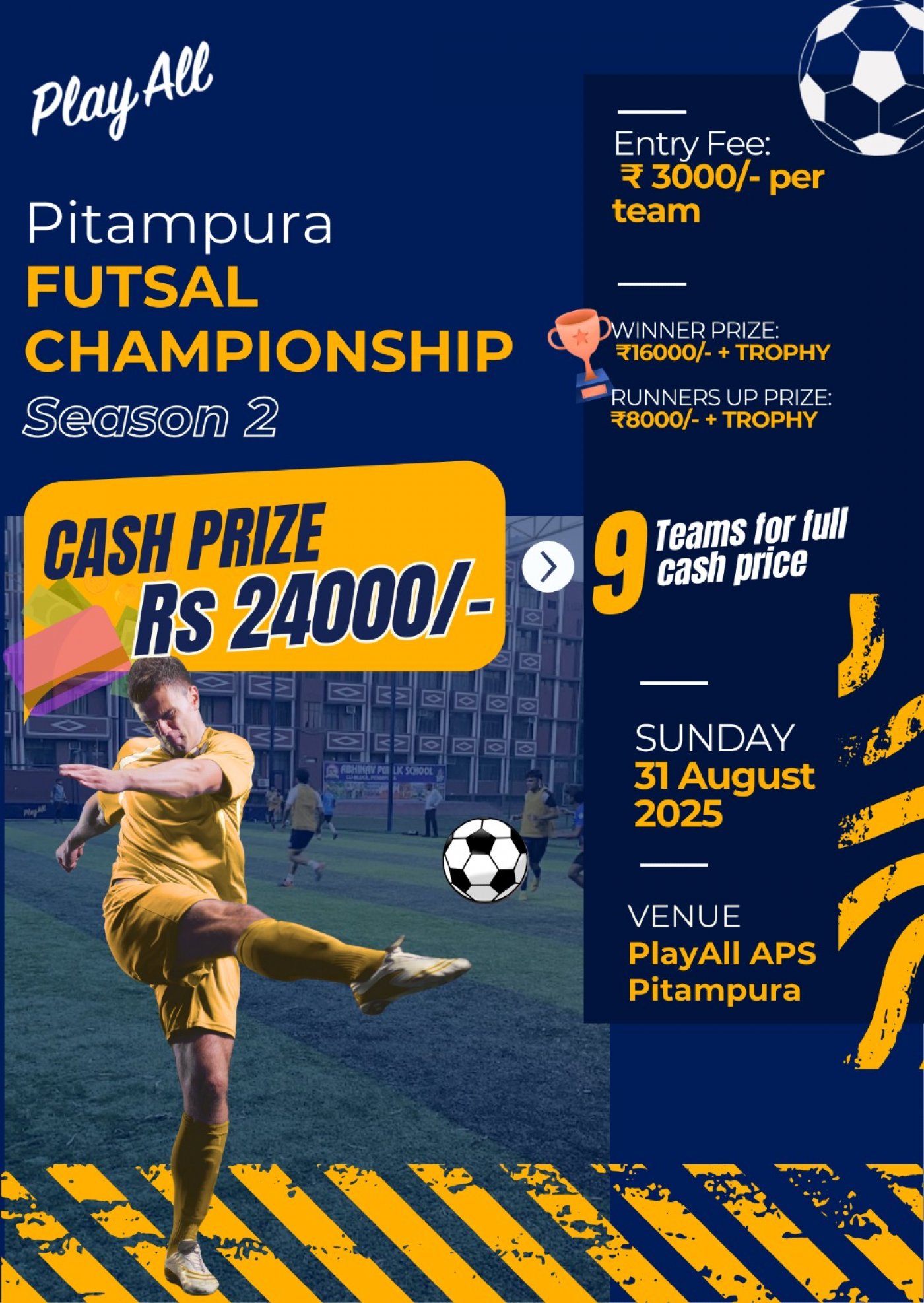 Pitampura Futsal Championship, Season 2