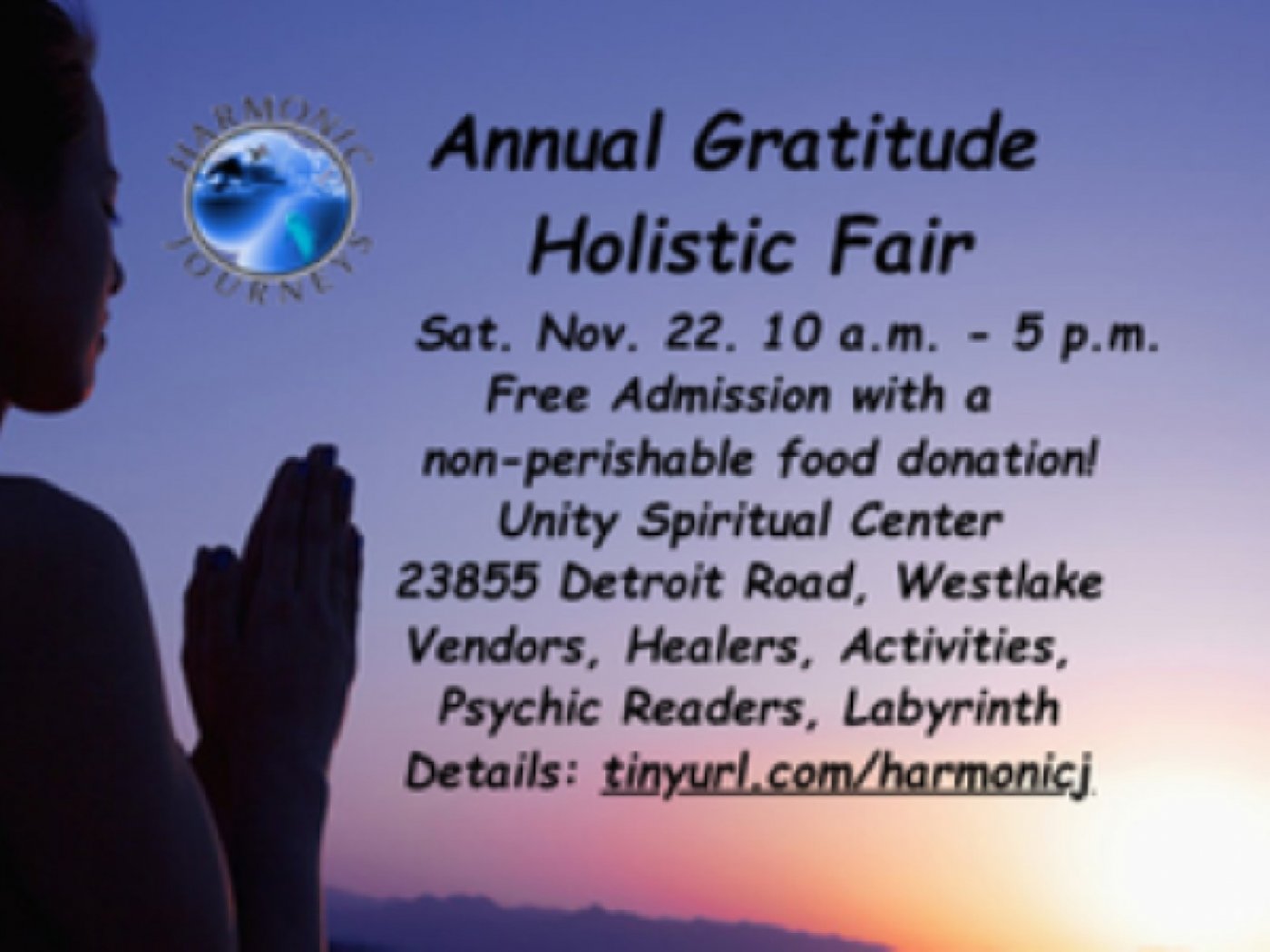 Harmonic Journeys Annual Gratitude Holistic Fair