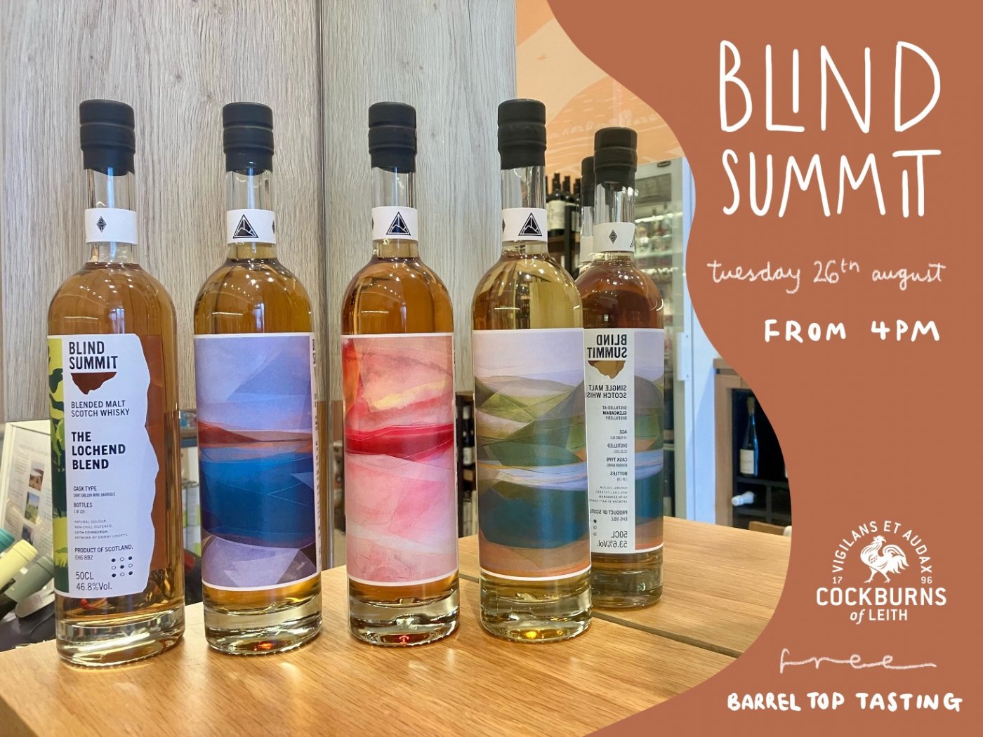Blind Summit Barrel Top Tasting At Cockburns of Leith