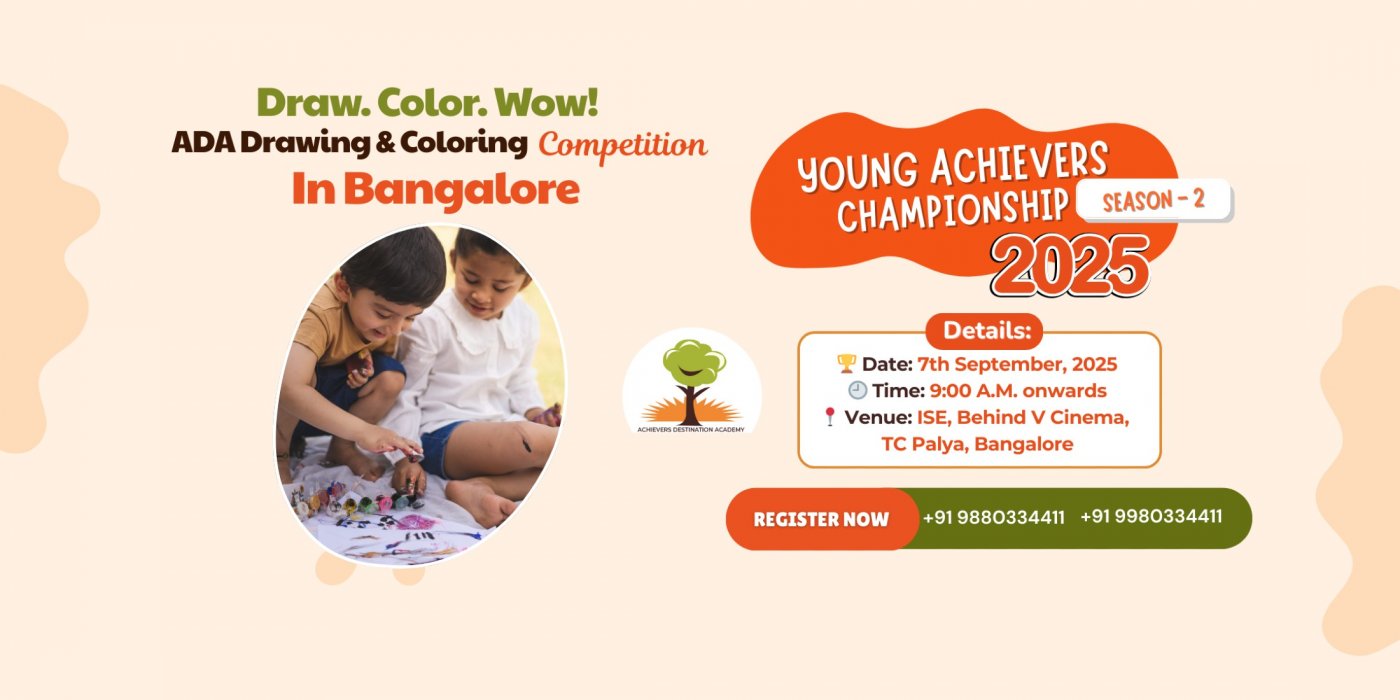 ADA Drawing and Coloring Competition in Bangalore Young Achievers Championship 2025 (Season-2)