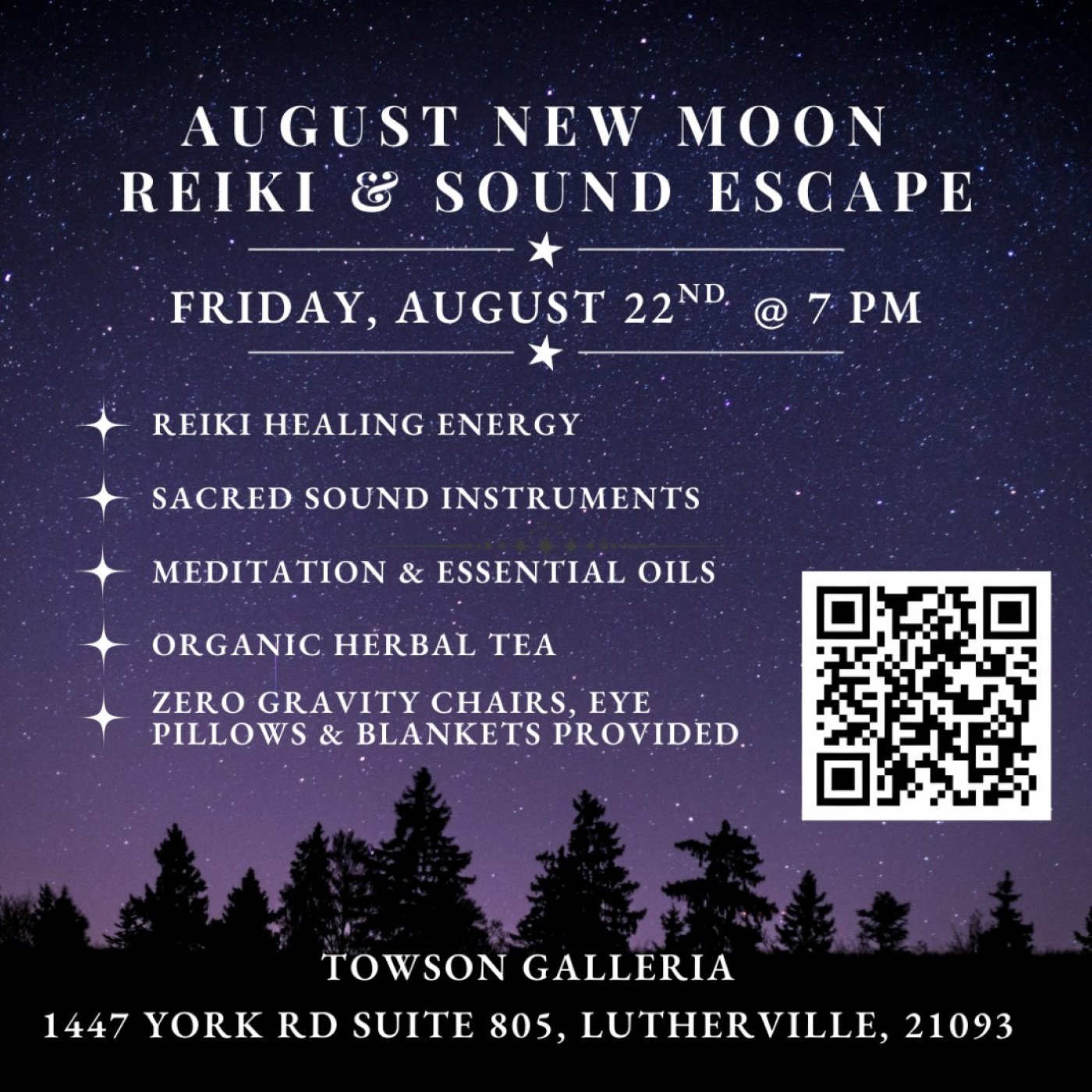 August New Moon Reiki & Sound Escape