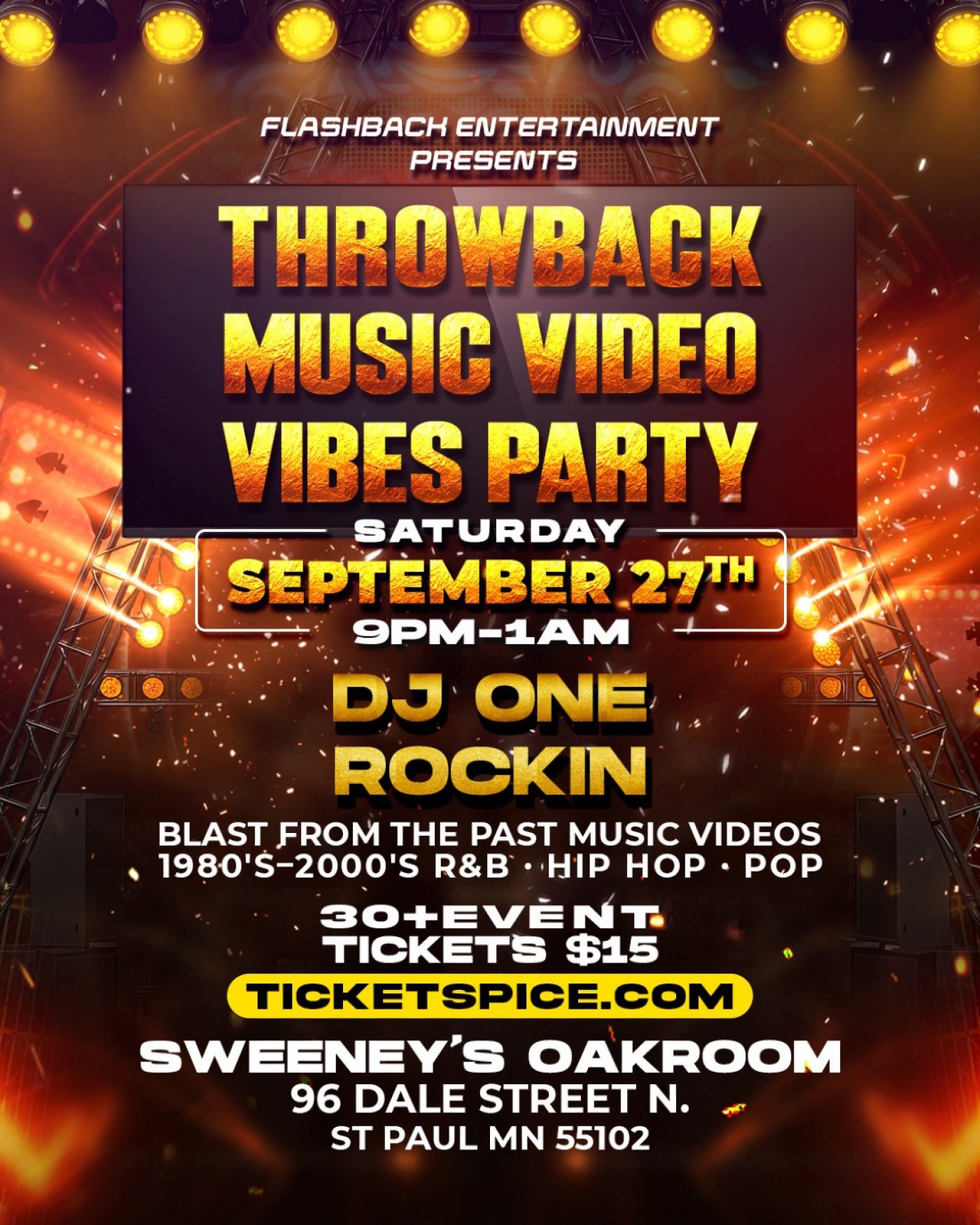 Throwback Music Video Vibes Party