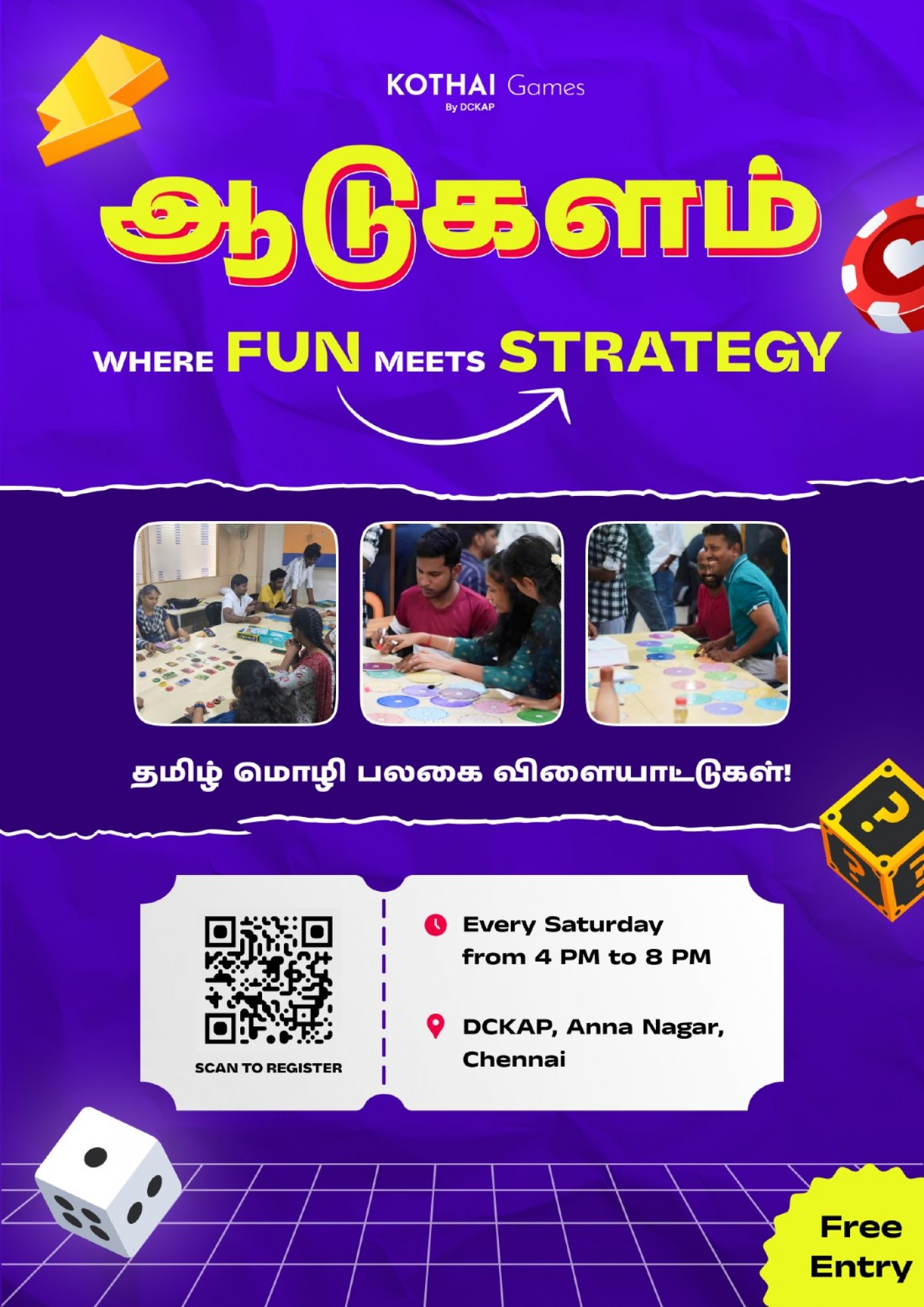 Aadugalam BoardGames Weekend