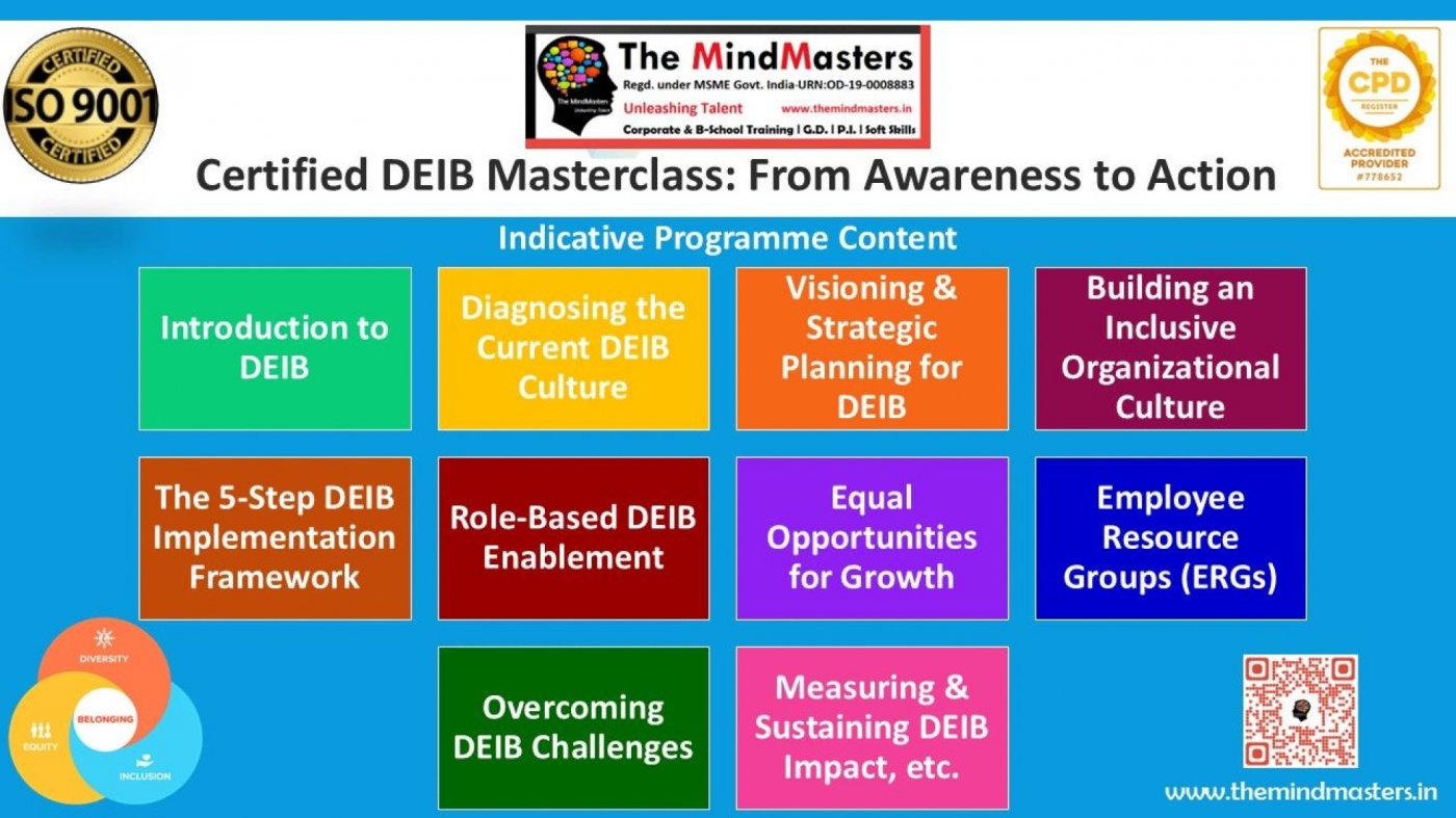 Certification Masterclass -DEIB (Diversity, Equity, Inclusion and Belonging)