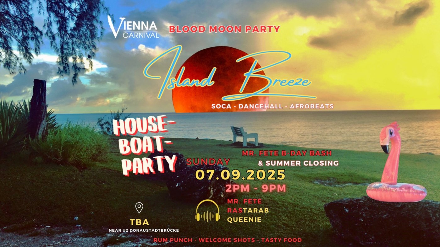 Island Breeze - Blood Moon - House-Boat-Party