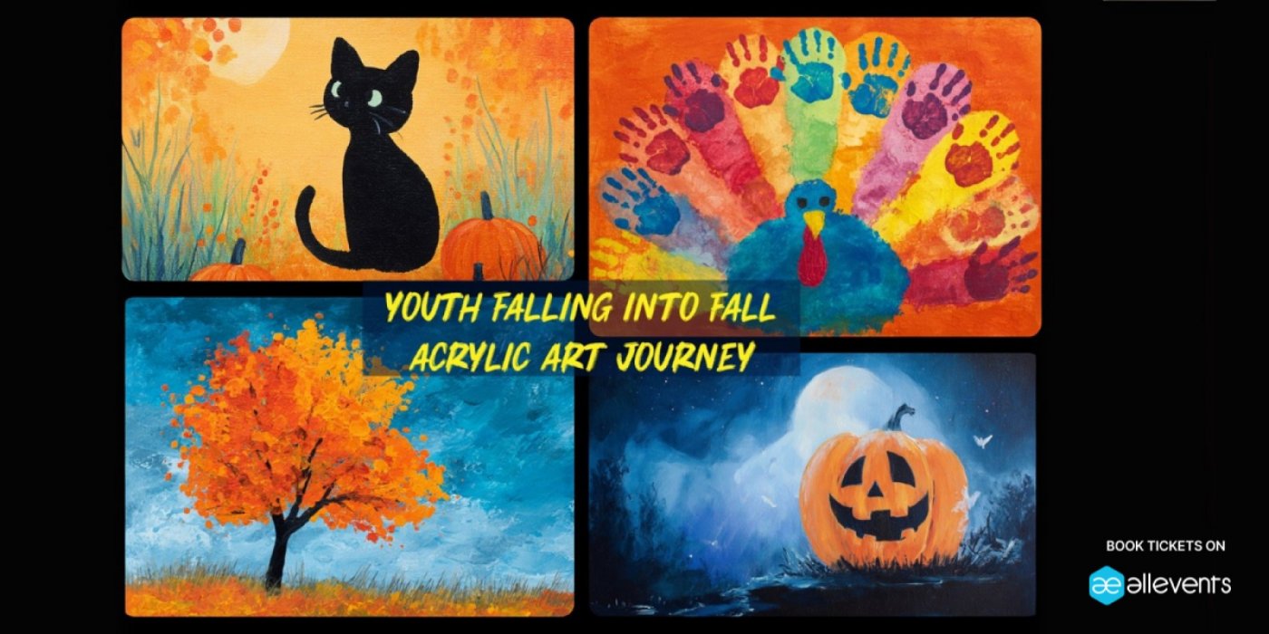Cosmic Creators 8-Week Youth Art Journey - Falling into Fall Acrylic Painting (Ages 4-11)