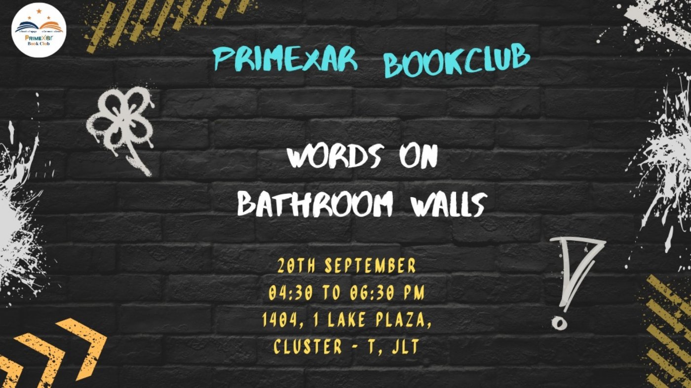 Primexar Book Club- Words On The Bathroom Walls