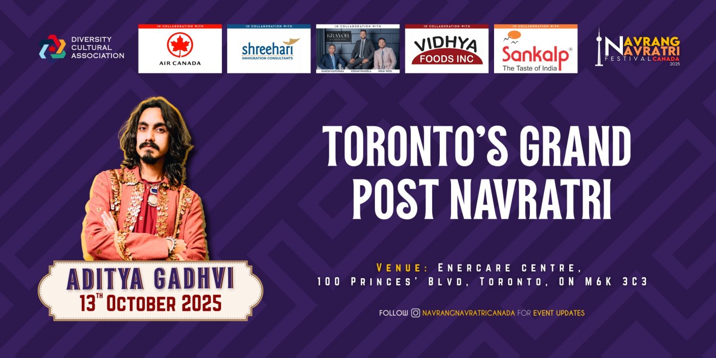 Navrang Navratri Festival Canada 2025 With Aditya Gadhavi- 13th October 2025