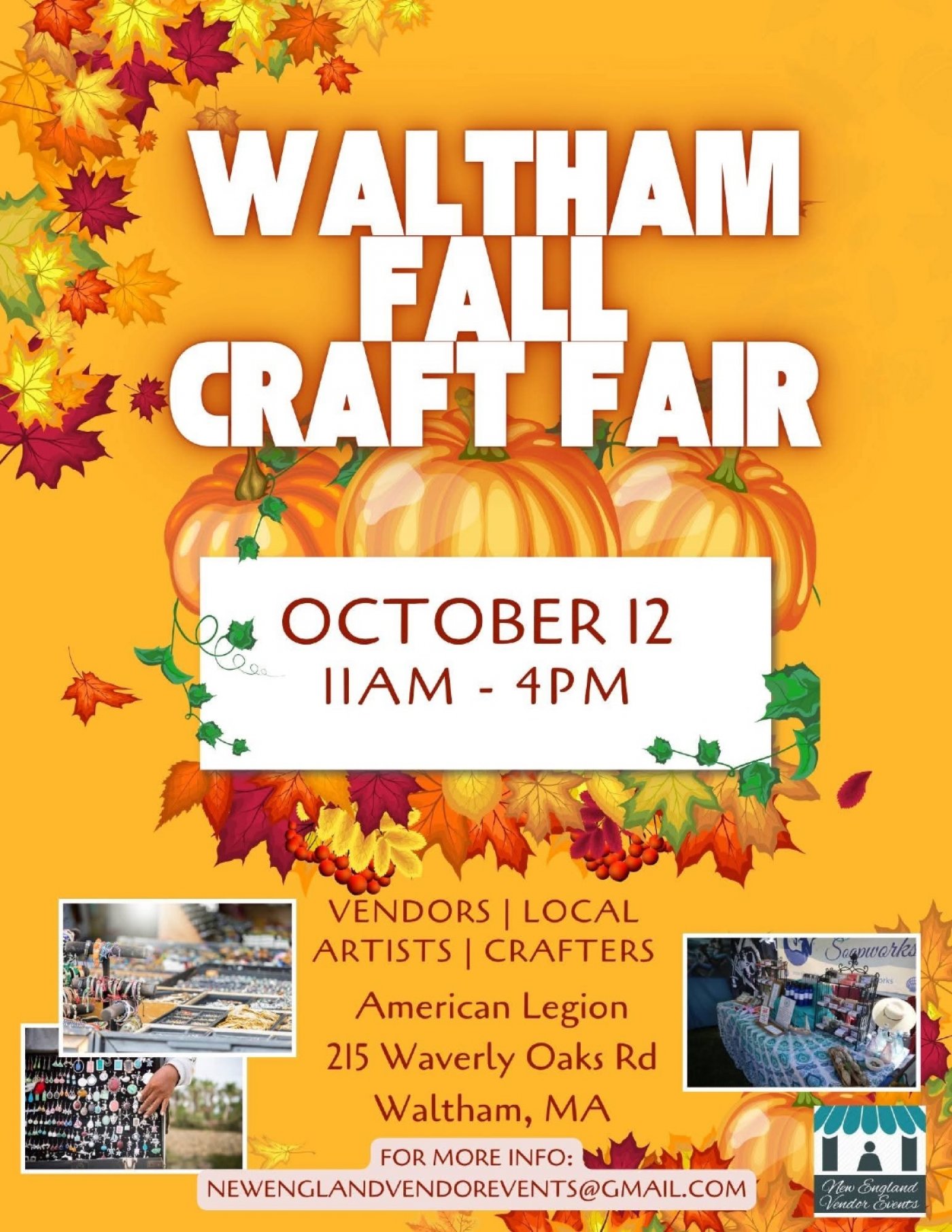 Waltham 2nd Annual Fall Craft Fair