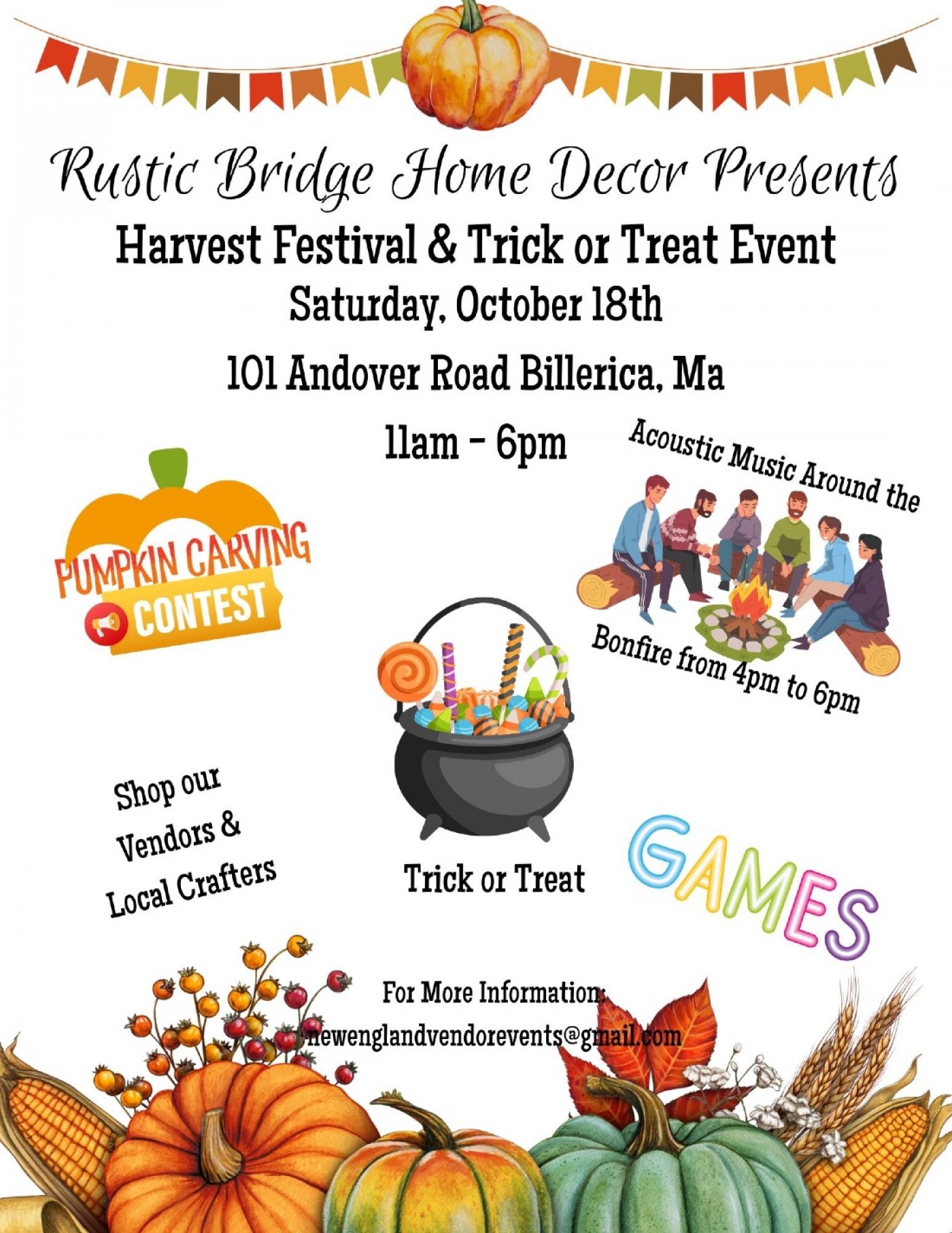 Billerica Harvest Festival And Trick-or-Treat