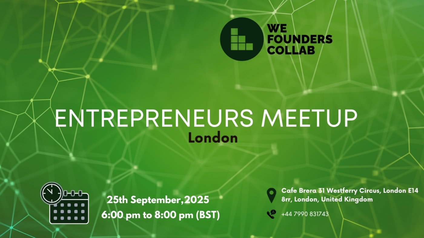 Entrepreneurs Meetup by We Founders Collab London 2025
