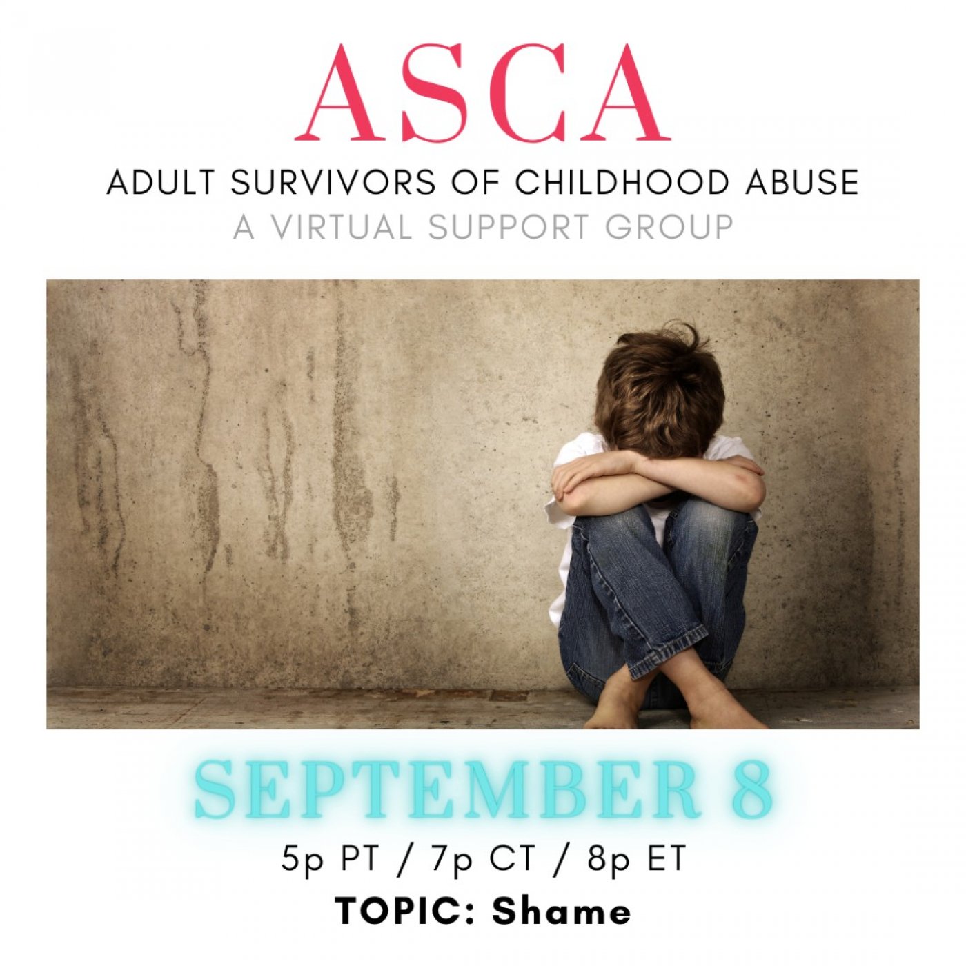 Adult Survivors of Child Abuse Virtual Support Group (FREE)