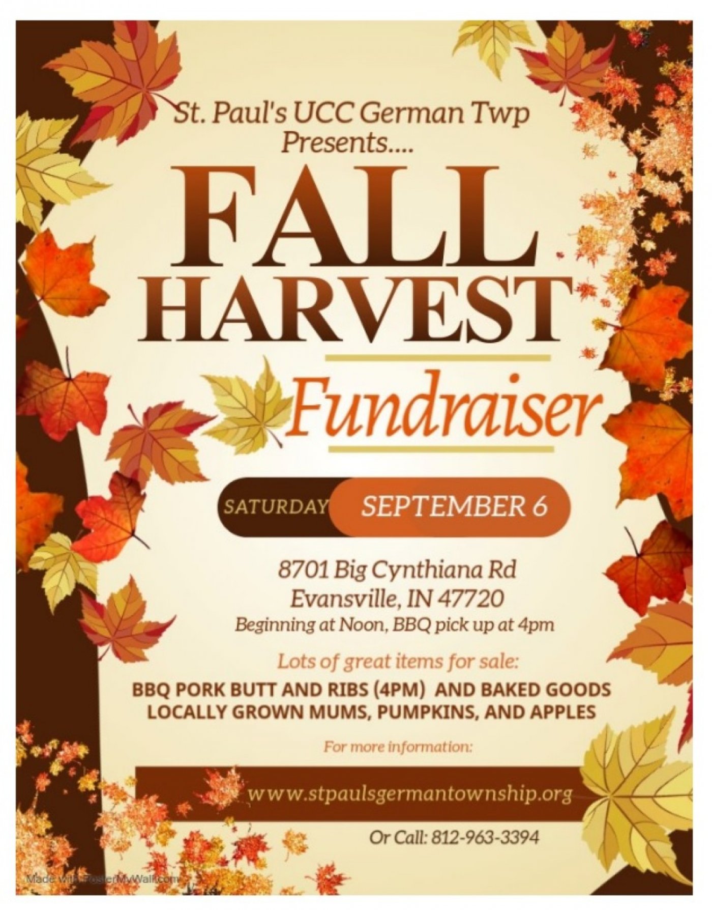 Fall Harvest Fundraiser!
