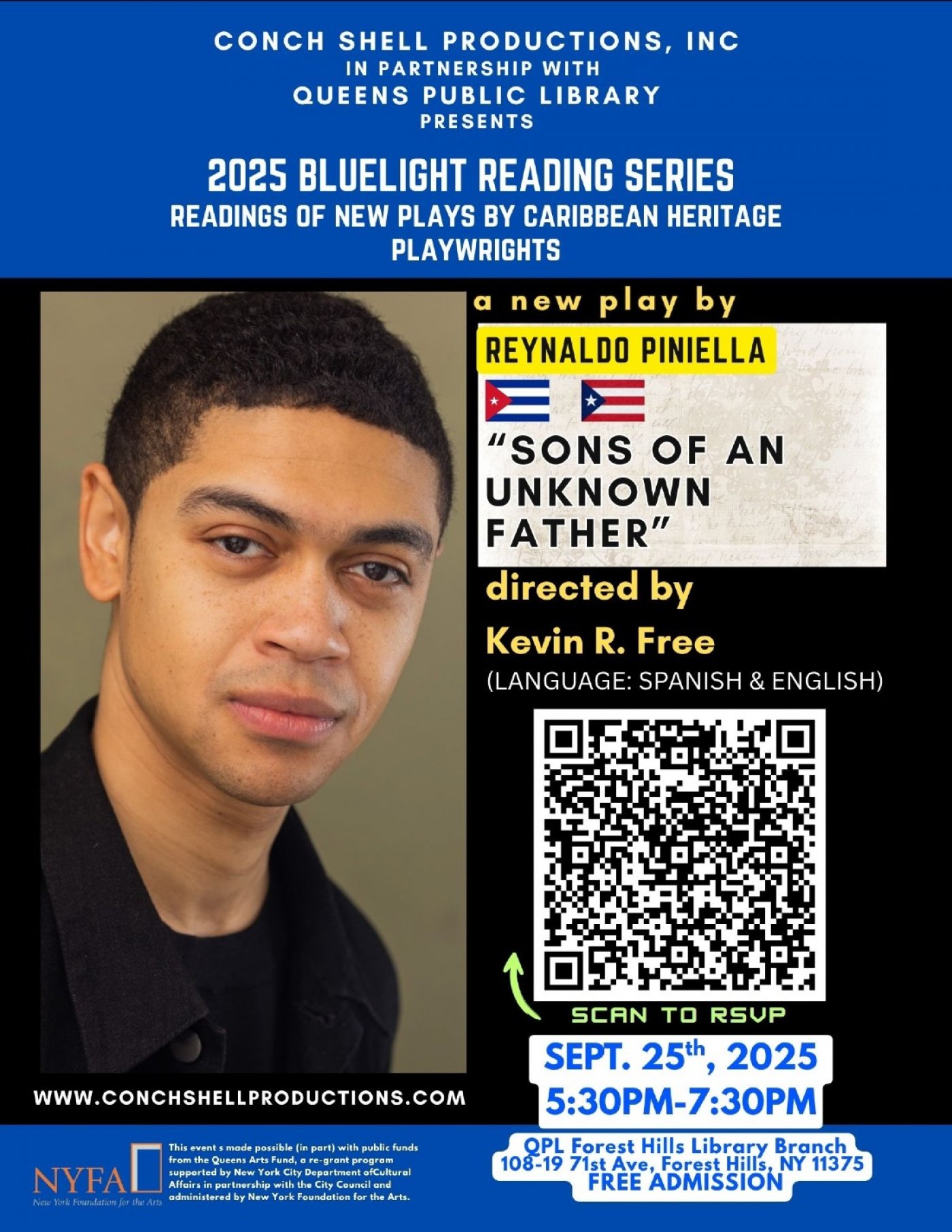 Caribbean Voices Shine in Queens: CSP presents a ready of a new play: Sons of an Unknown Father 