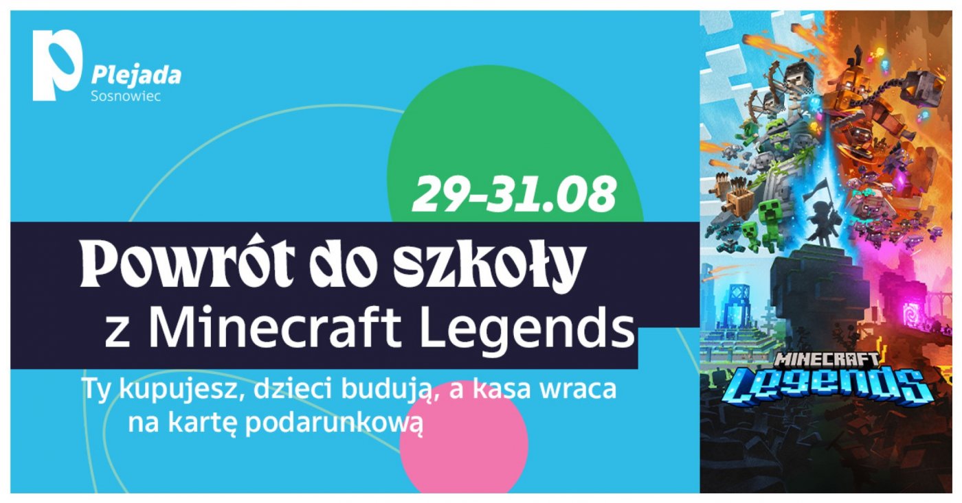 Back to School w \u015bwiecie Minecrafta \u2013 kreatywna przygoda w CH Plejada Sosnowiec