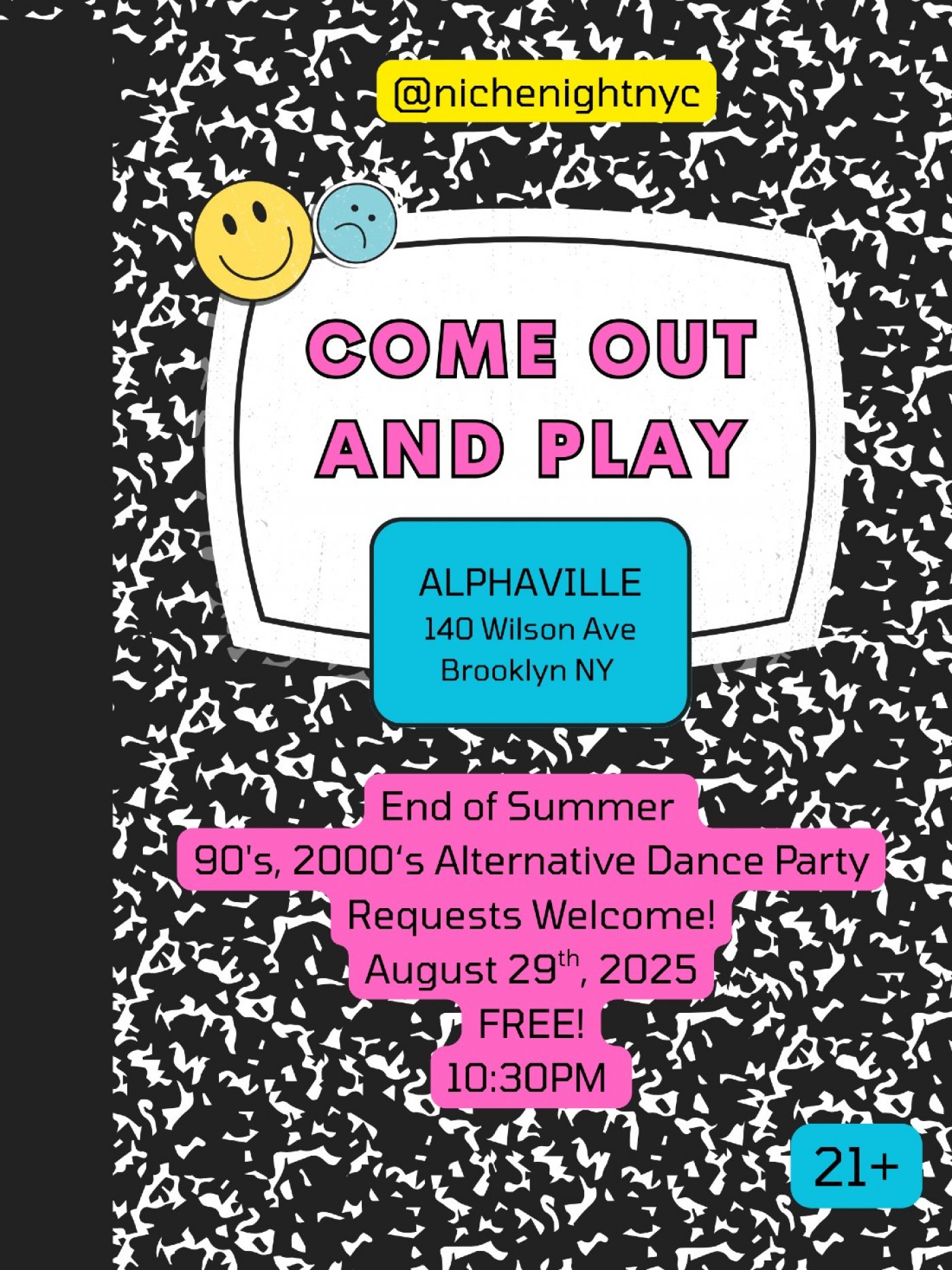 Come out and Play! 90s & Early 2000s Alt Dance Party!