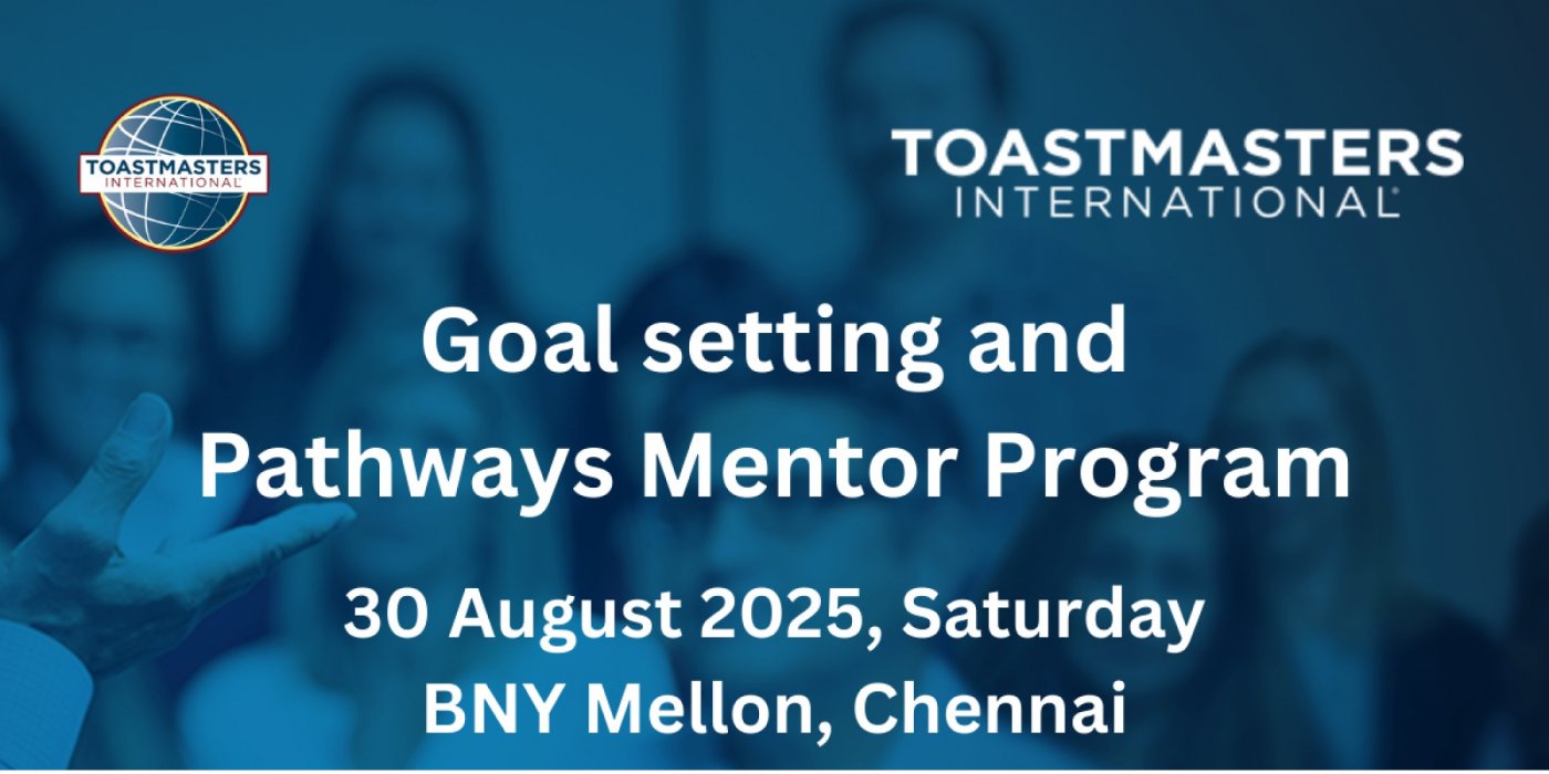 Goal setting and Pathways Mentor Program - Paid Event - Aug 30, Saturday, BNY Mellon, Chennai