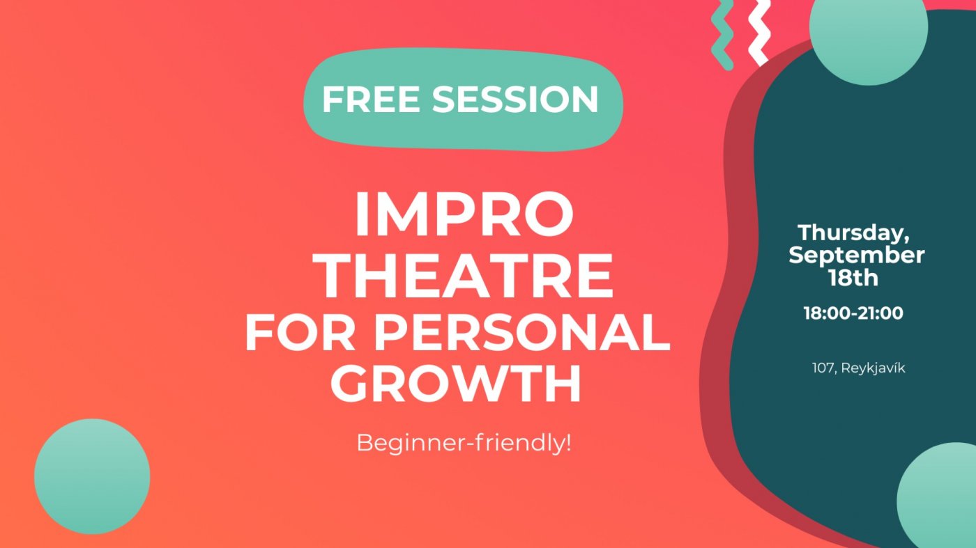 FREE improv theatre workshop in English - no experience required!