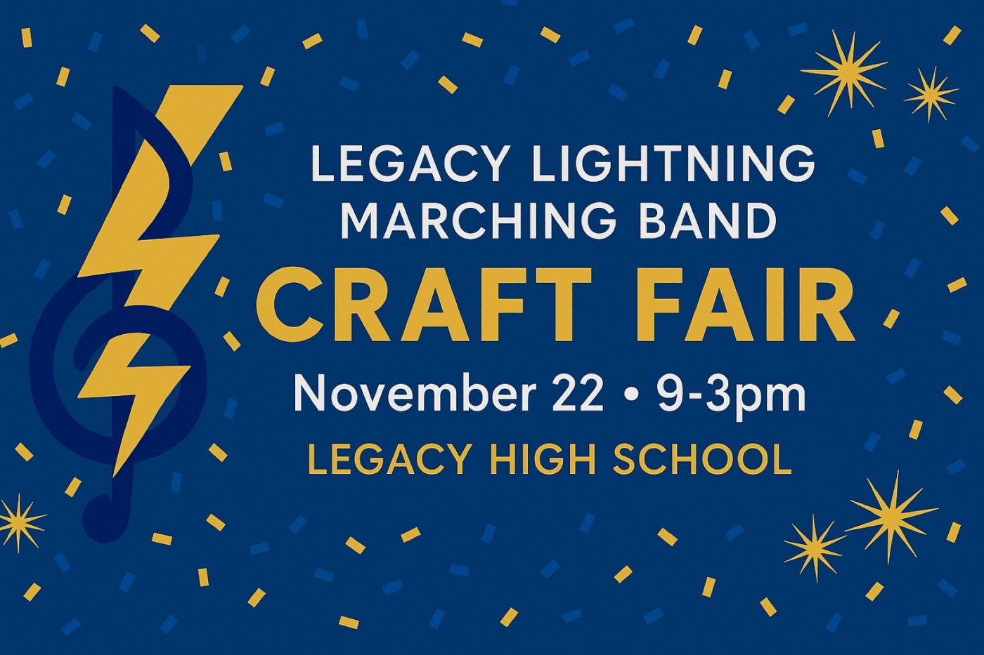 Legacy High School Lightning Band Craft Fair
