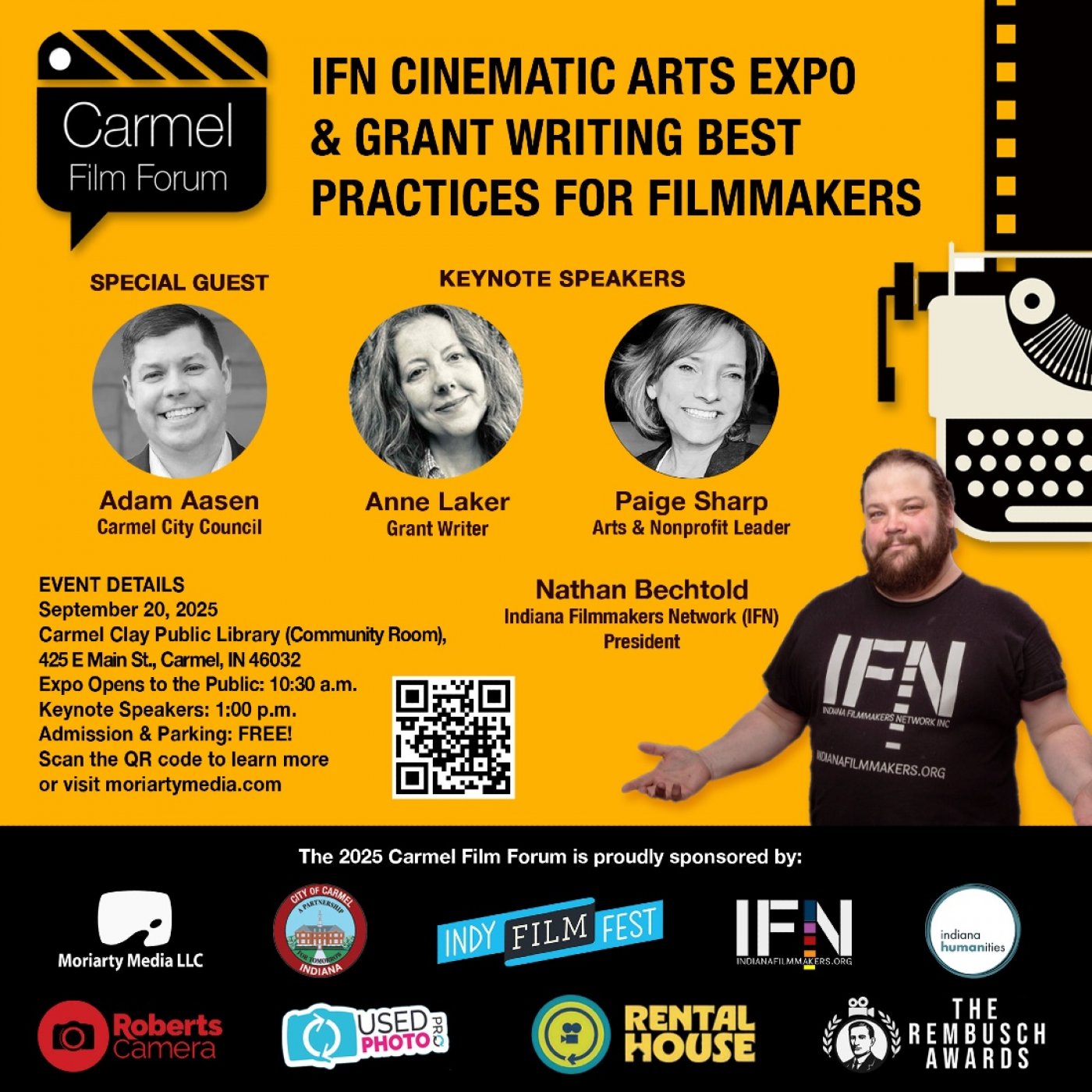 *Carmel Film Forum: IFN's Cinematic Arts Expo and Grant Writing Best Practices for Filmmakers