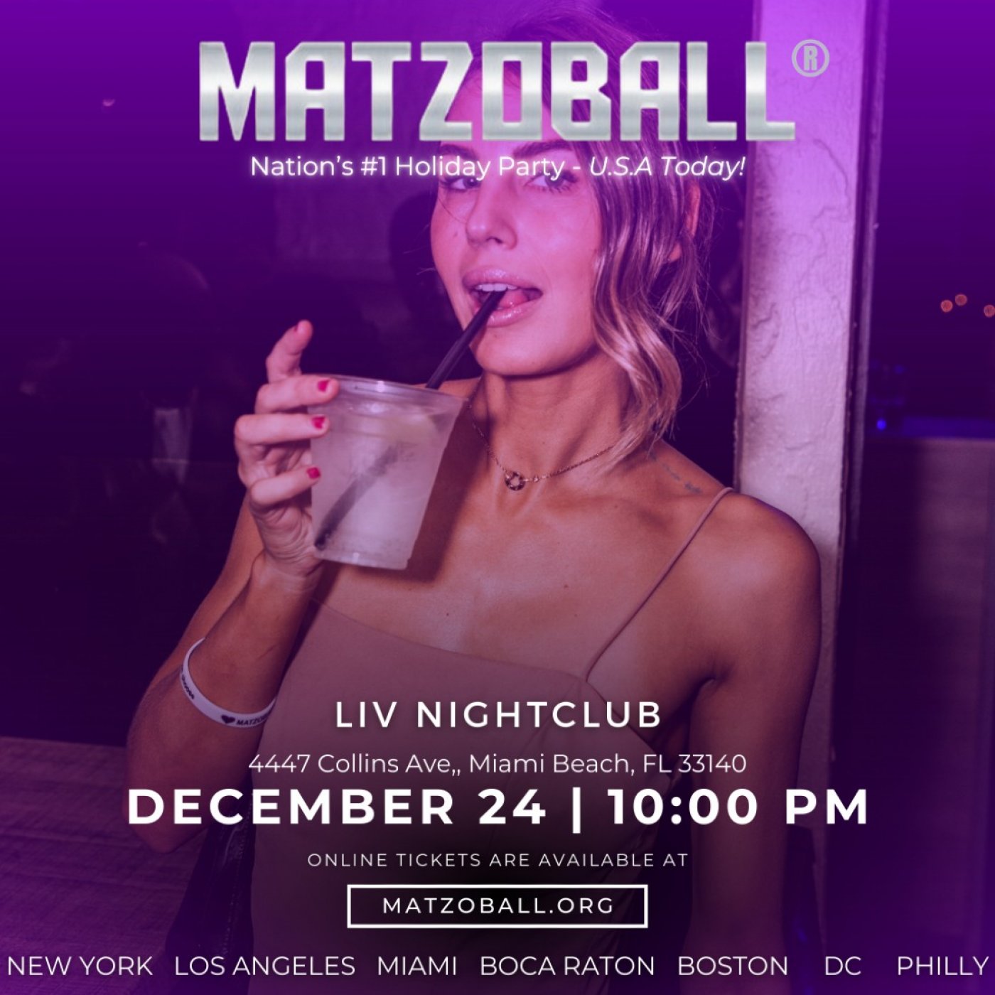 MATZOBALL\u00ae MIAMI XMAS EVE ages 21-49 December 24, 2025