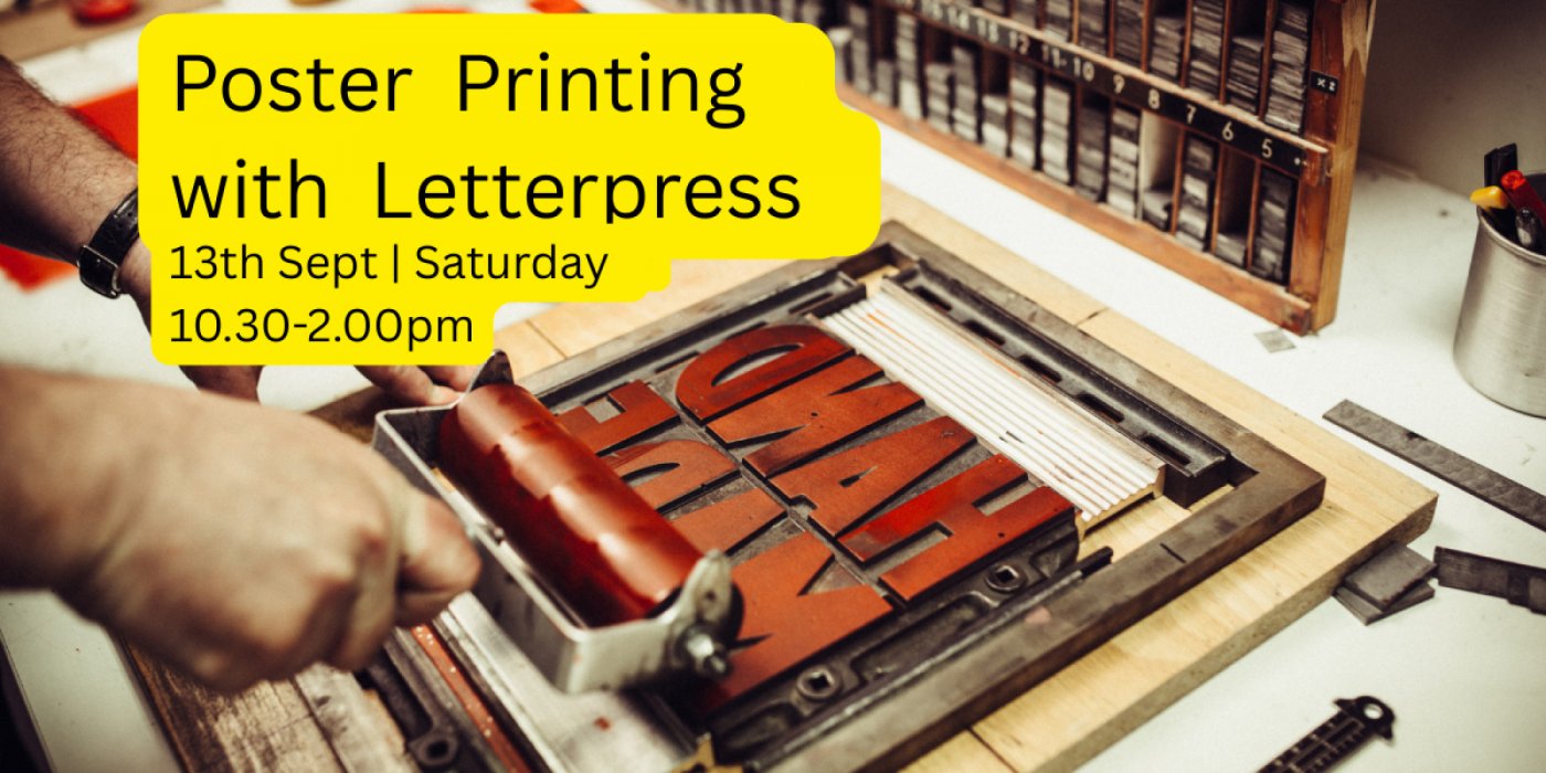 Poster printing with letterpress