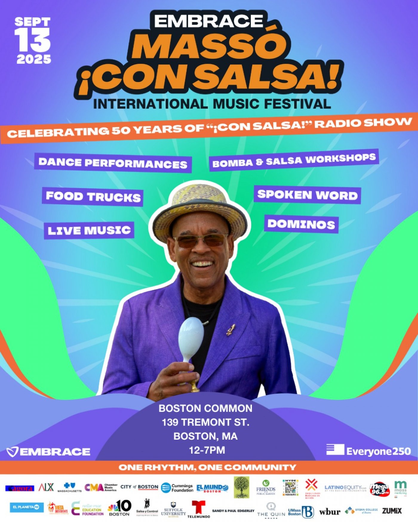 Embrace Mass\u00f3 "\u00a1Con Salsa!\u201d International Music Festival