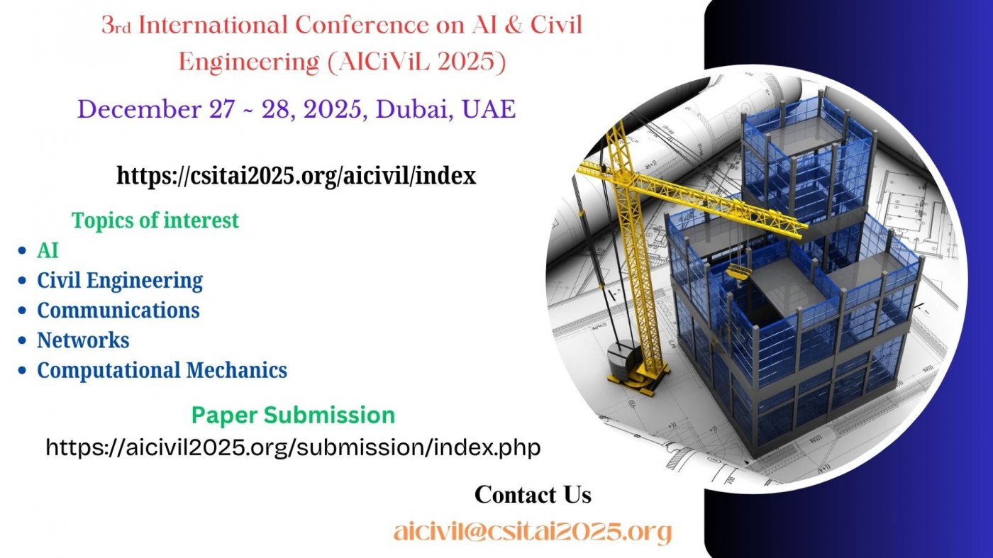 3rd International Conference on AI & Civil Engineering (AICiViL 2025)