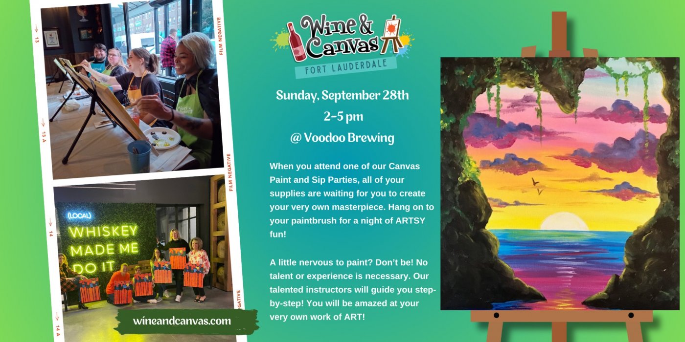 Oakland Park Sip and Paint - Tropical Love