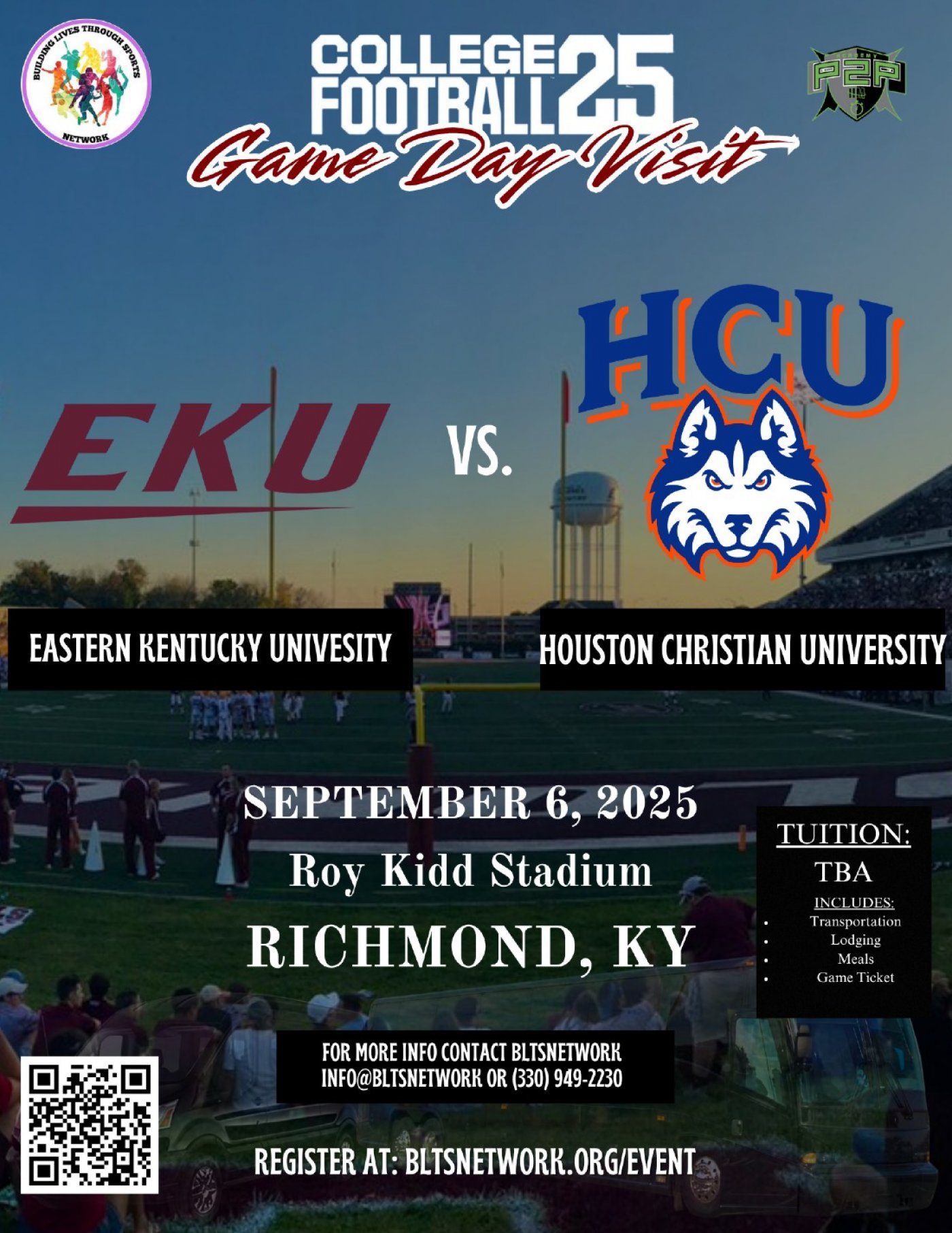 2025 Eastern Kentucky University Game Day Trip