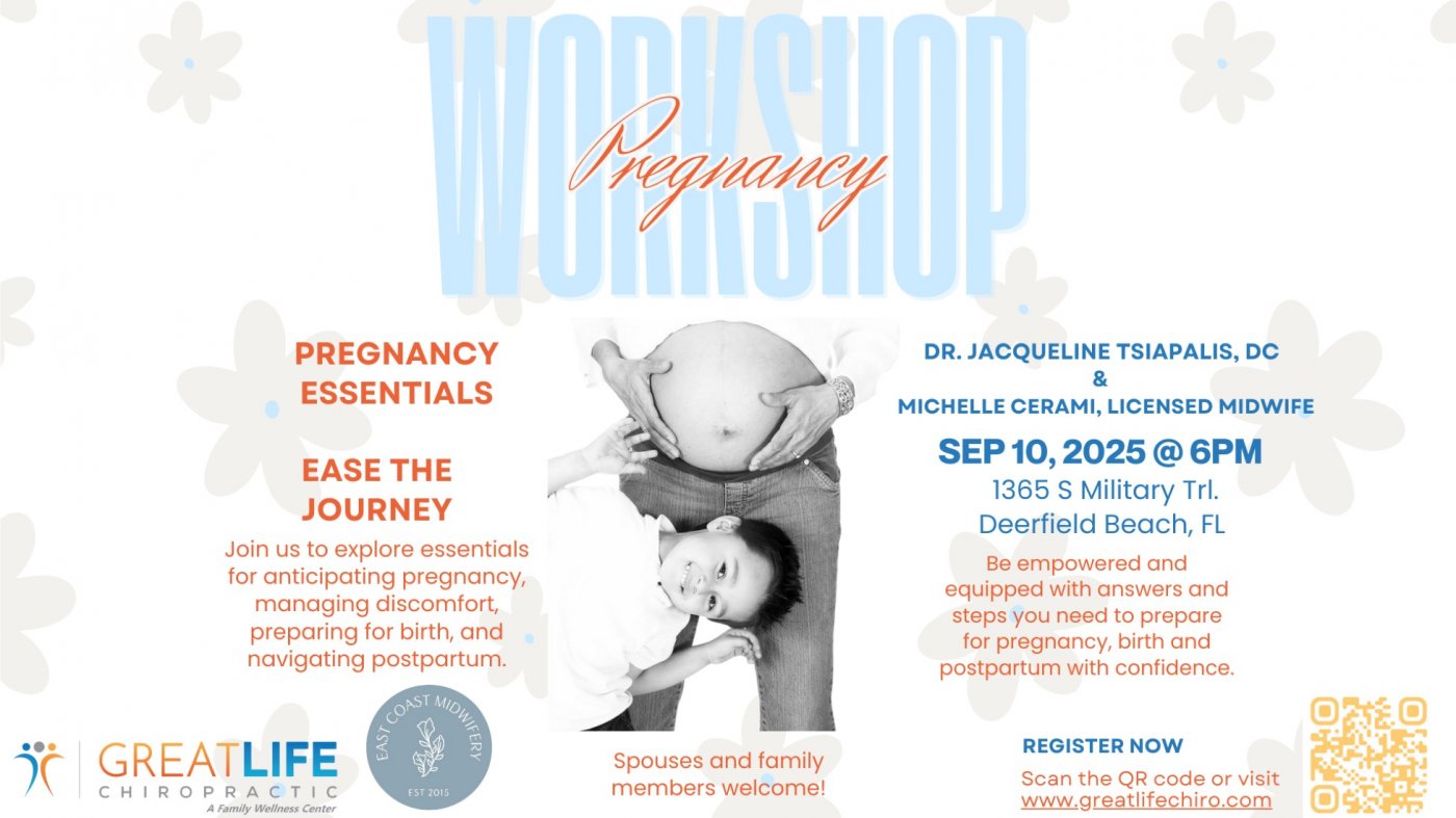Pregnancy Essentials Workshop: Learn from Licensed Midwife and Expert Prenatal Chiropractor