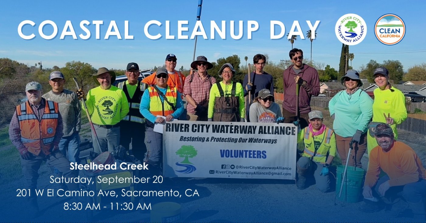 41st Annual California Coastal Cleanup Day at Steelhead Creek in Sacramento