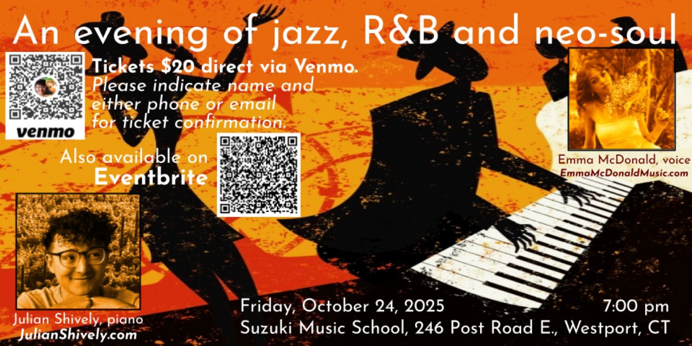 Julian Shively & Emma McDonald: An evening of jazz, R&B and neo-soul \u266b