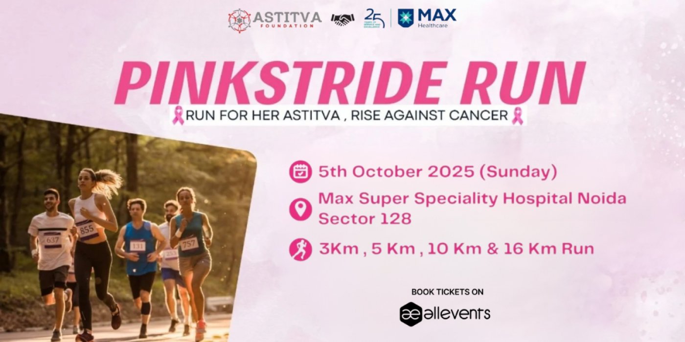 Pink Stride 2025 \u2013 "Run for Her Astitva. Rise Against Cancer."