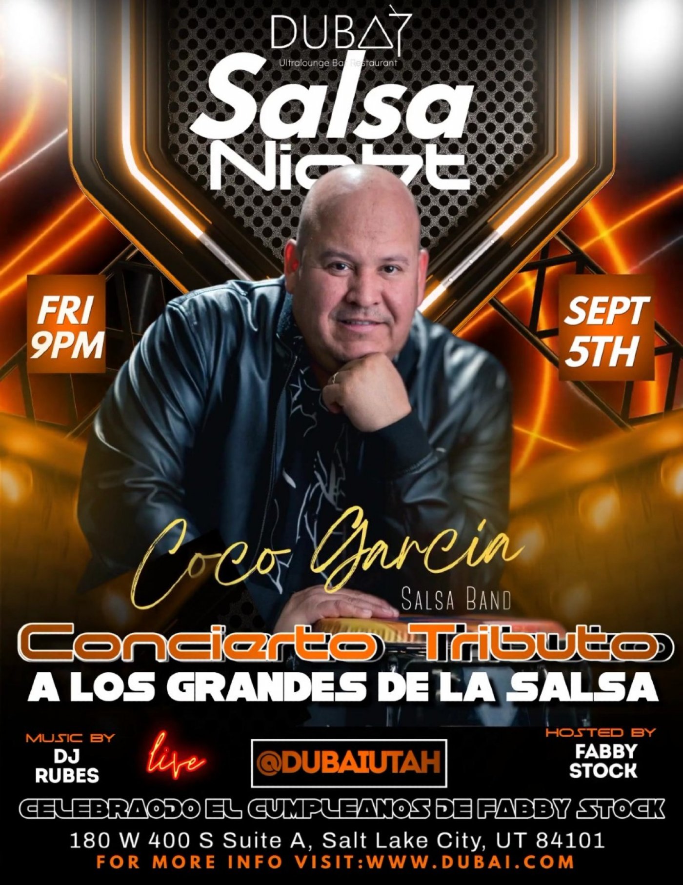 Salsa Night with Orquesta Coco Garcia \u2013 Live at Dubai UT! \ud83c\udfb6