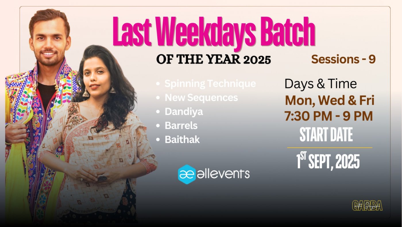 Weekdays Garba Intensive Course with Jayesh Rathod