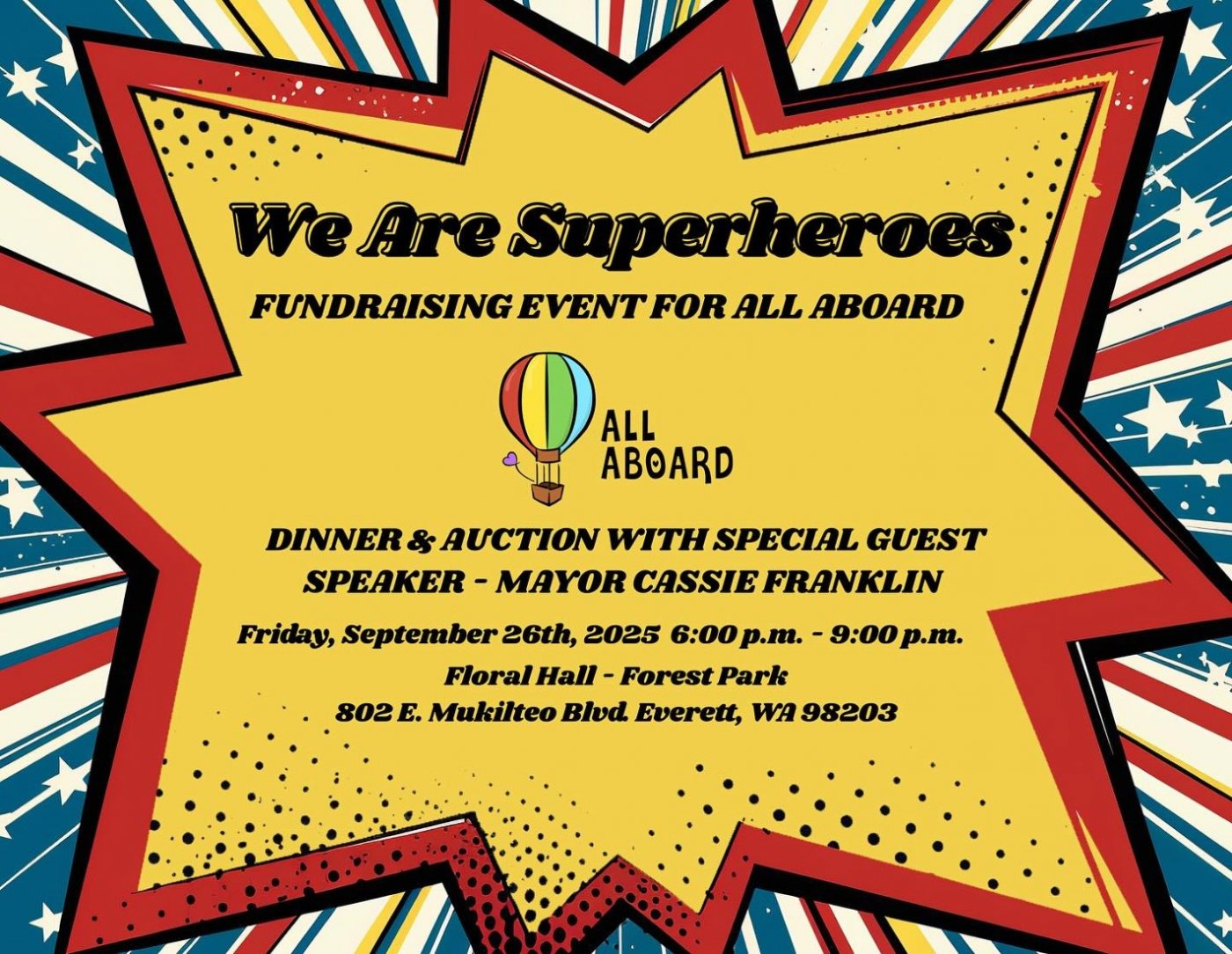 We Are Superheroes Dinner and Auction 