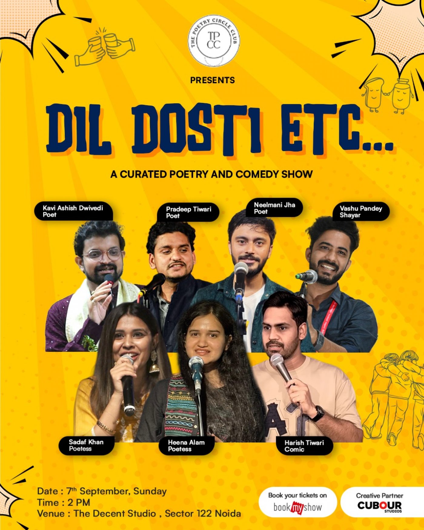 Dil Dosti ETC Poetry and Comedy line up show