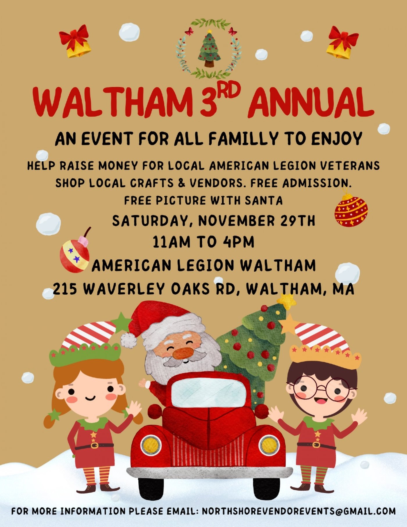 Waltham 3rd Annual Holiday Fair