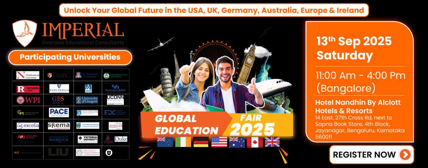 India's Biggest Global Educaton Fair in Bangalore - Imperial Overseas
