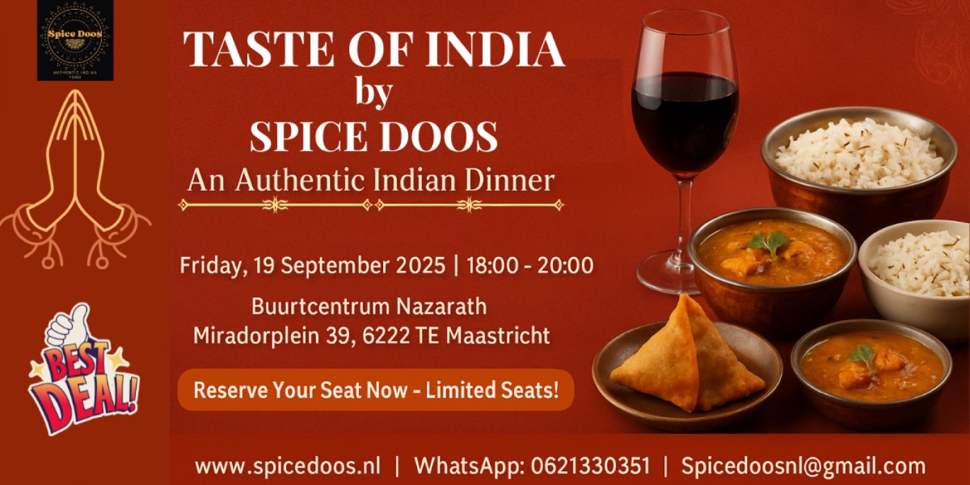 Taste of India by Spice Doos ( An Authentic Indian Dinner)