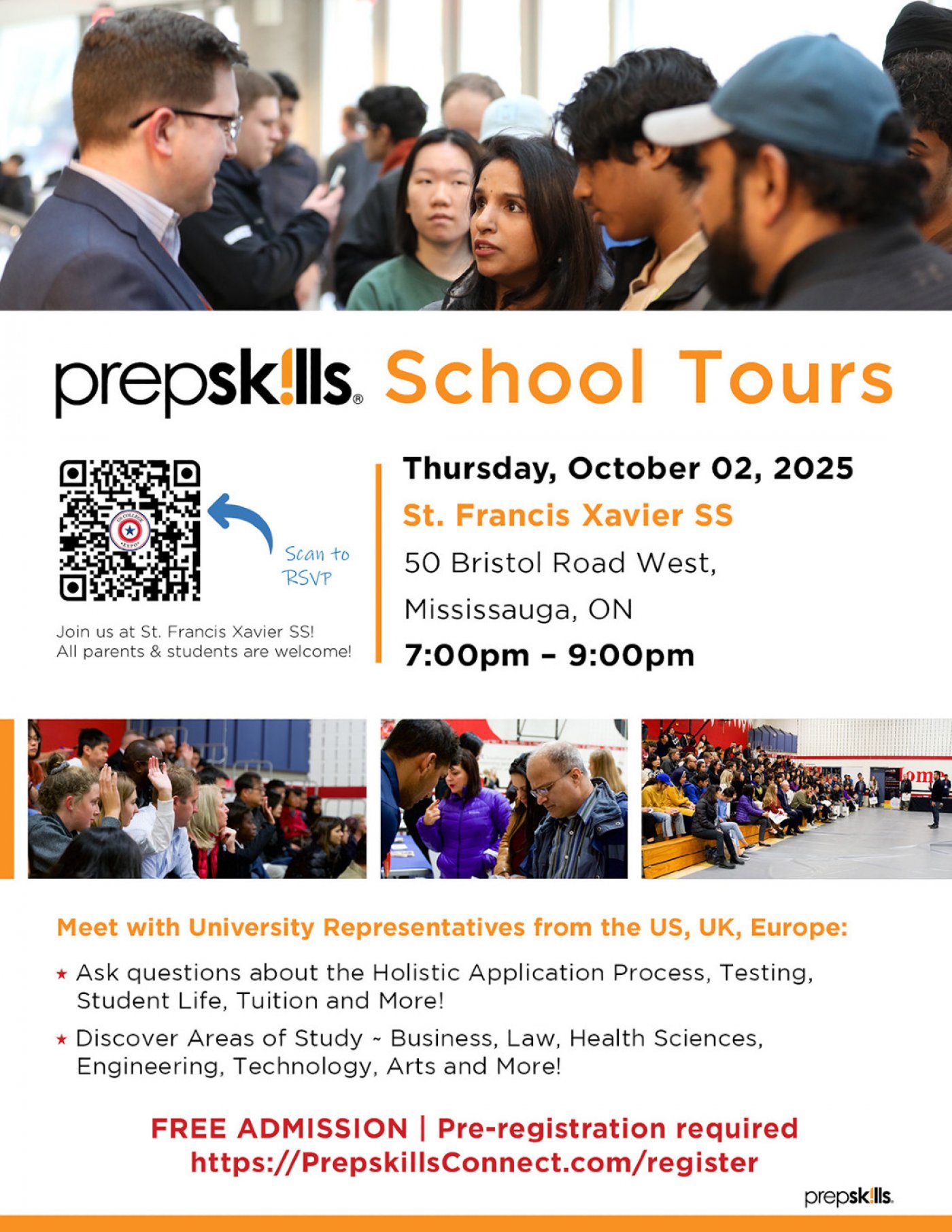 Prepskills High School Tours 2025 - Navigating the College Admissions