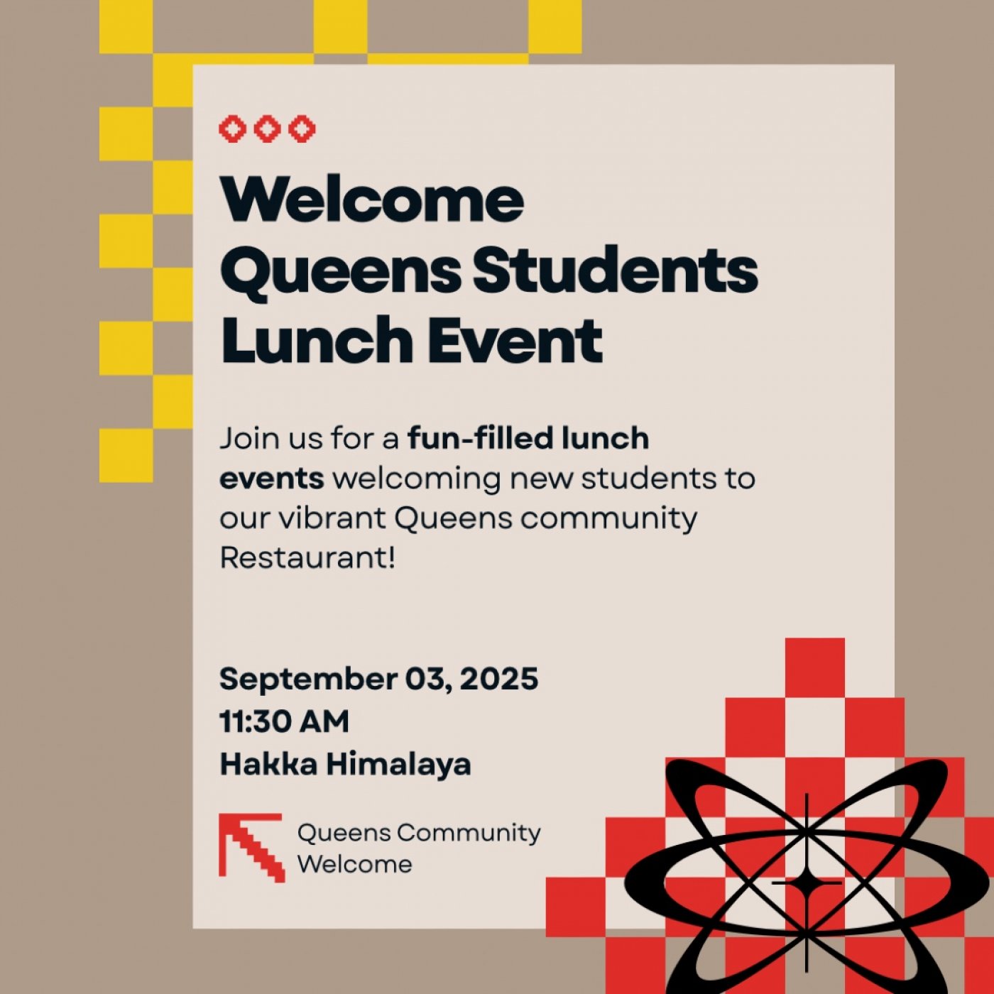 Welcome lunch for Queens students