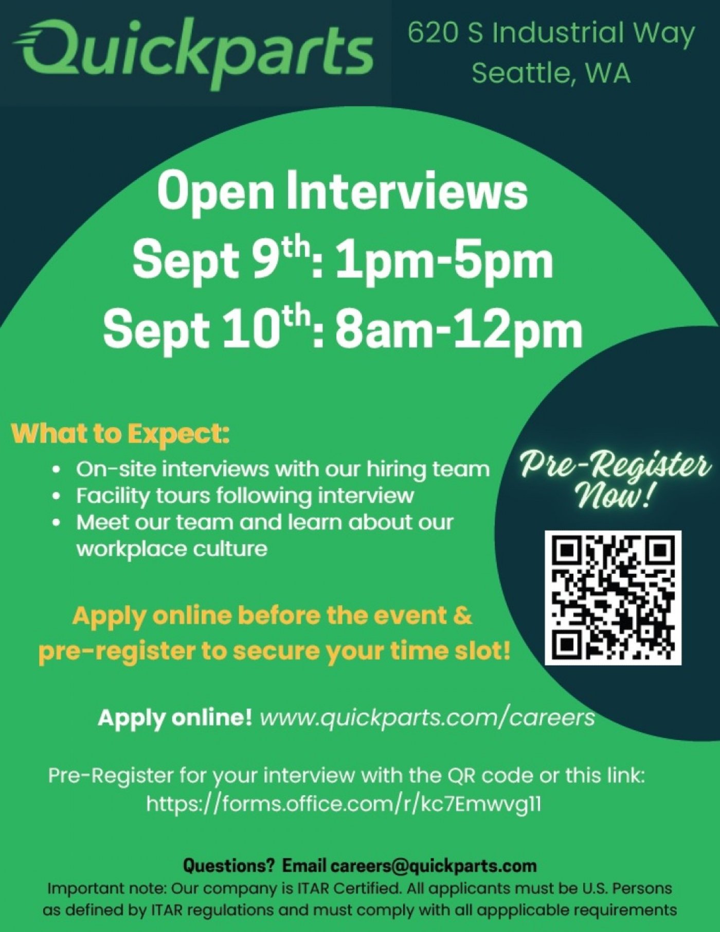 Manufacturing Job Fair (Open Interviews)