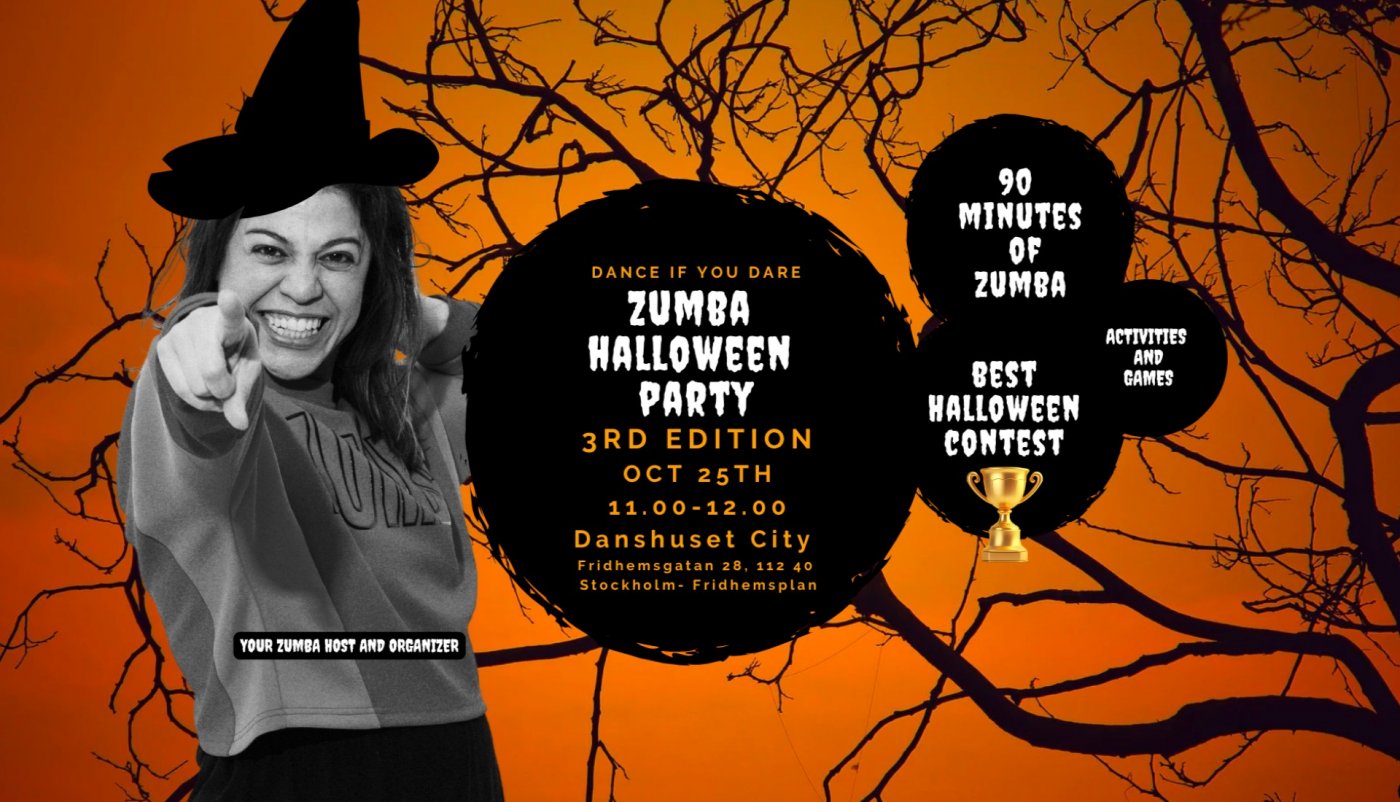 Zumba Halloween Party \u2013 3rd ED at Fridhemsplan