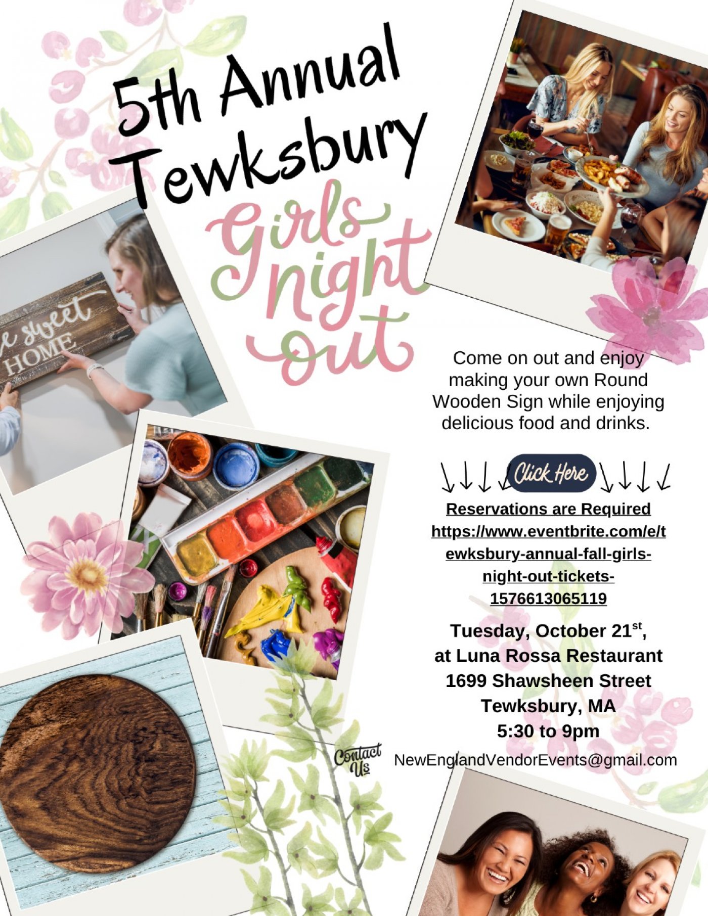Tewksbury Annual Fall Girls Night Out