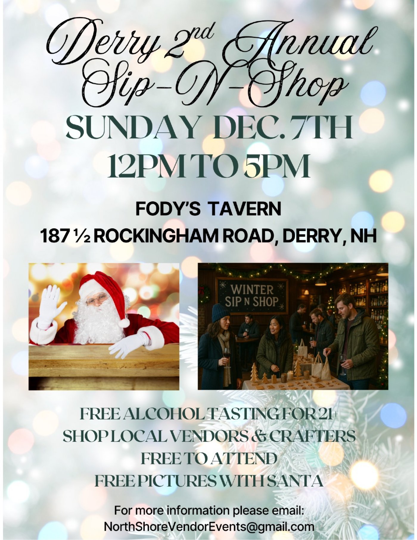 2nd Annual Derry Holiday Sip & Shop